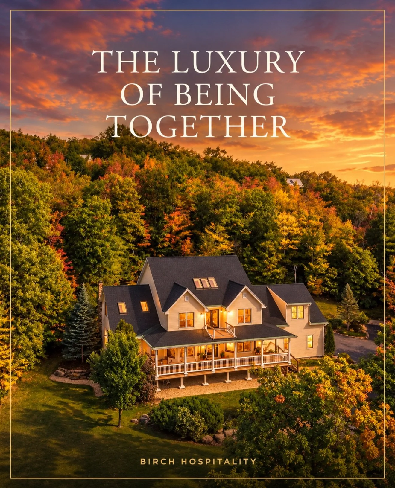 THE LUXURY OF BEING TOGETHER

The best moments in life are often the simplest.

Long dinners that turn into late nights. Laughter around the fire. Morning coffee with nowhere to rush off to. And the rare opportunity to have everyone you love under on