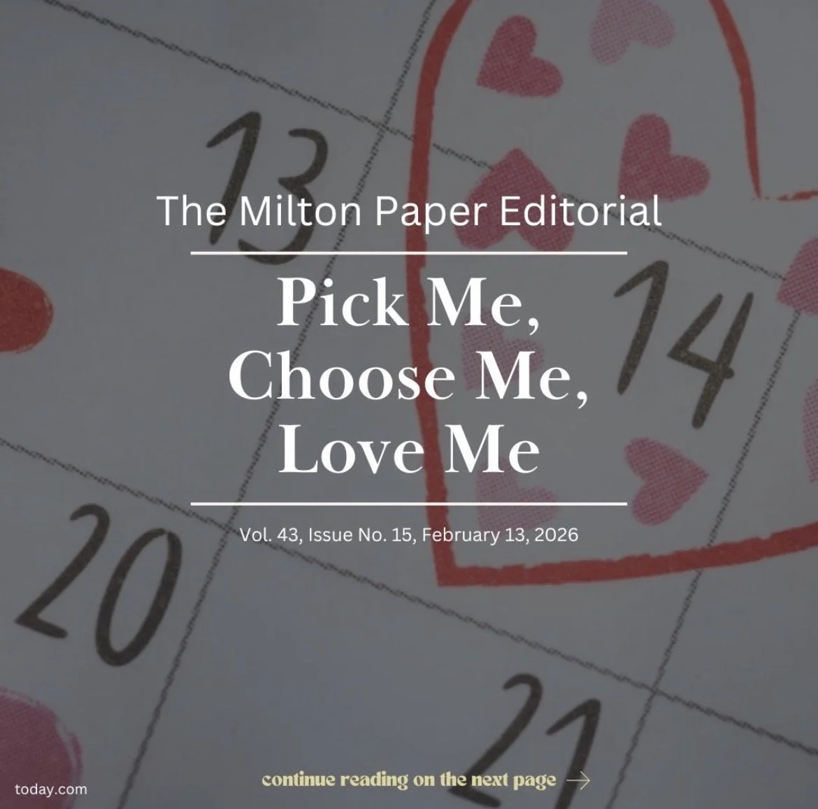 Pick Me, Choose Me, Love Me