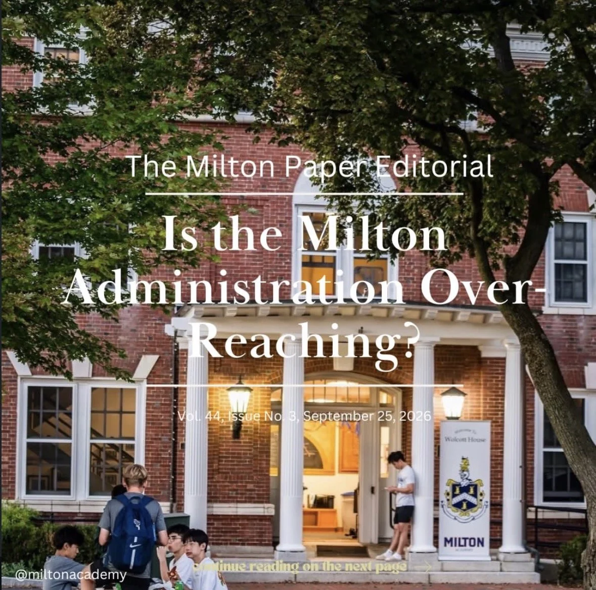 Is the Milton Administration Over-Reaching?