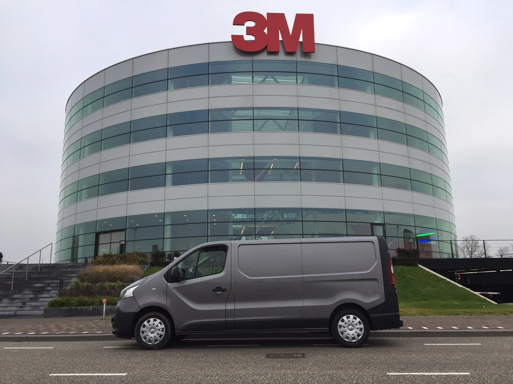 Vandaag een mooie rit met promotiemateriaal voor 3M in Delft