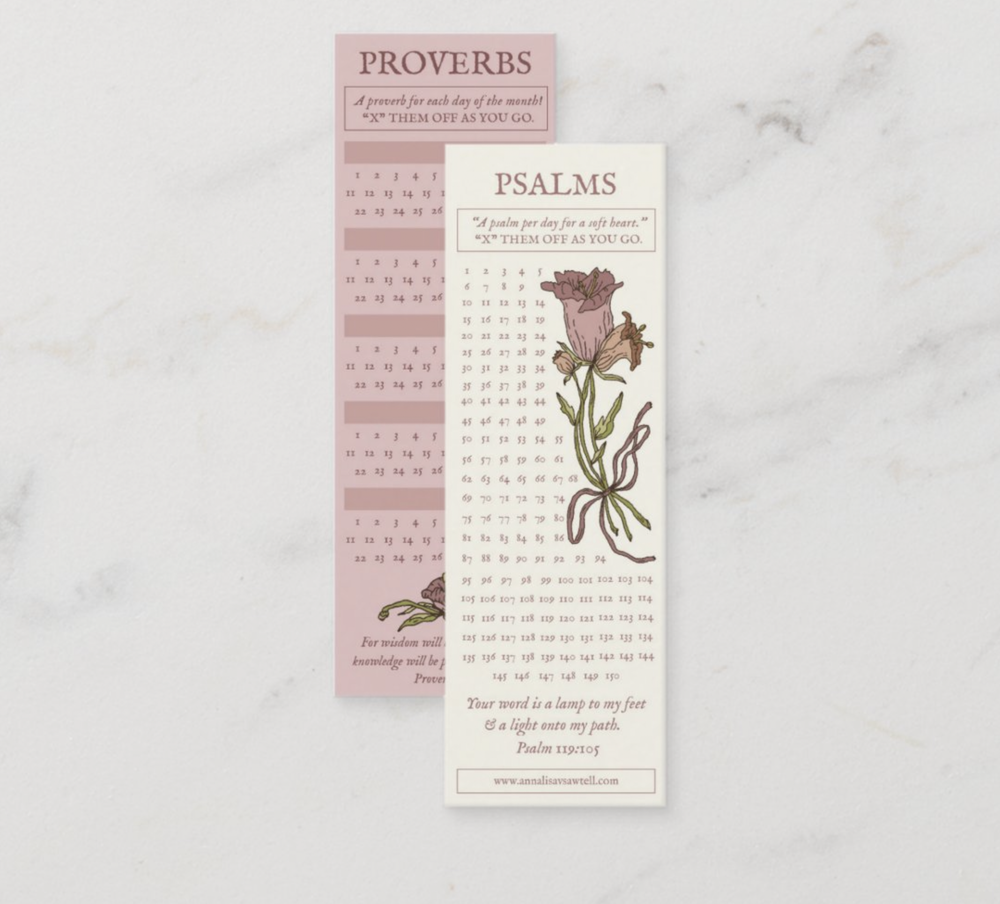 Psalms & Proverbs Bookmark