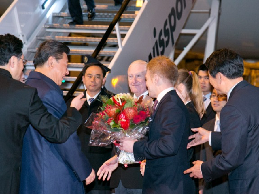 Welcoming President Xi to Manchester in 2015
