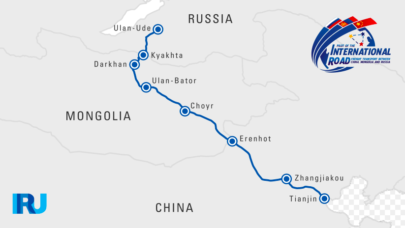 CMREC central route Source: Source: https://www.iru.org/where-we-work/iru-in-asia-pacific/China-Russia-trade-corridor-pilot-caravan
