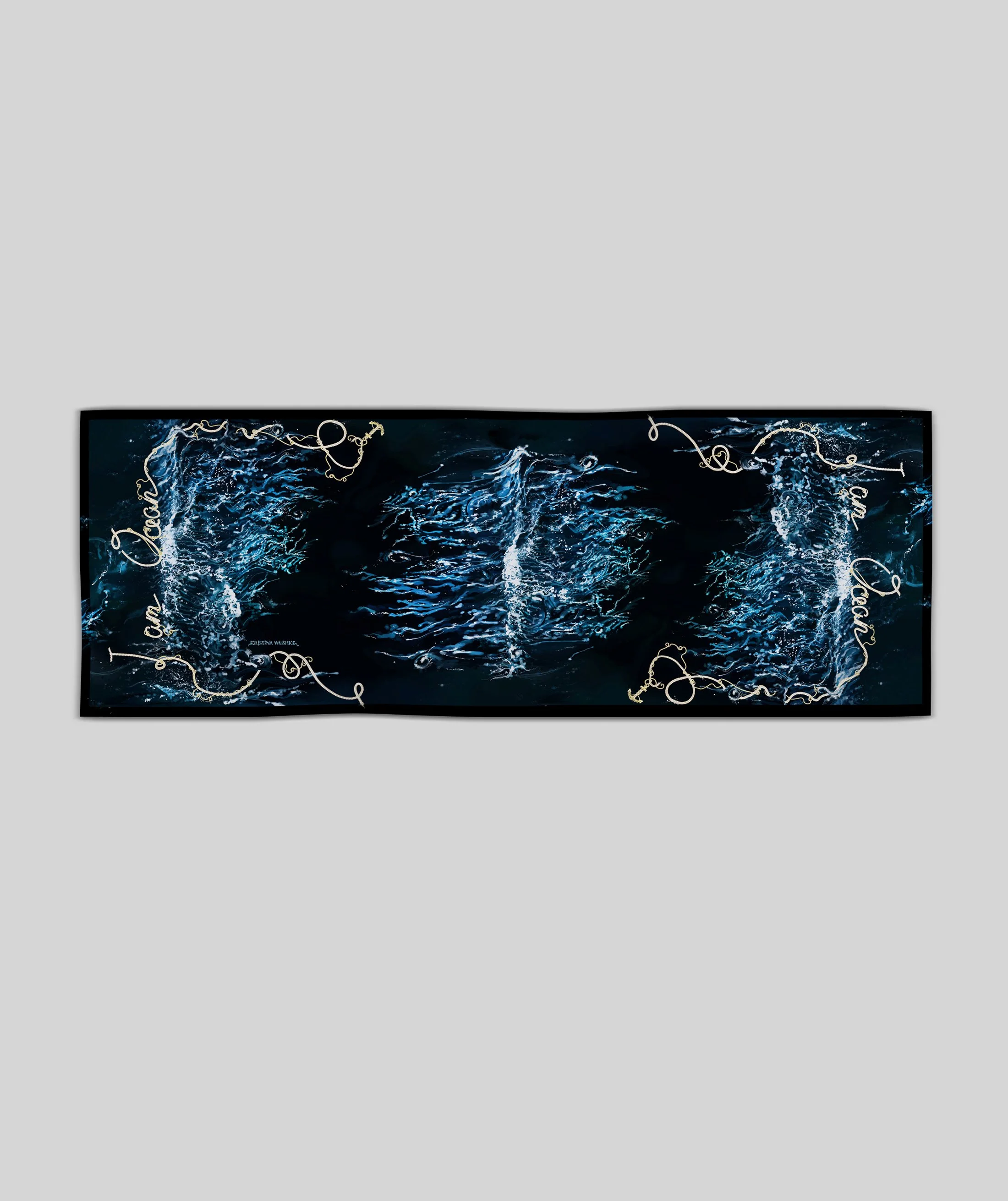 I AM OCEAN - Wool + Silk Scarf