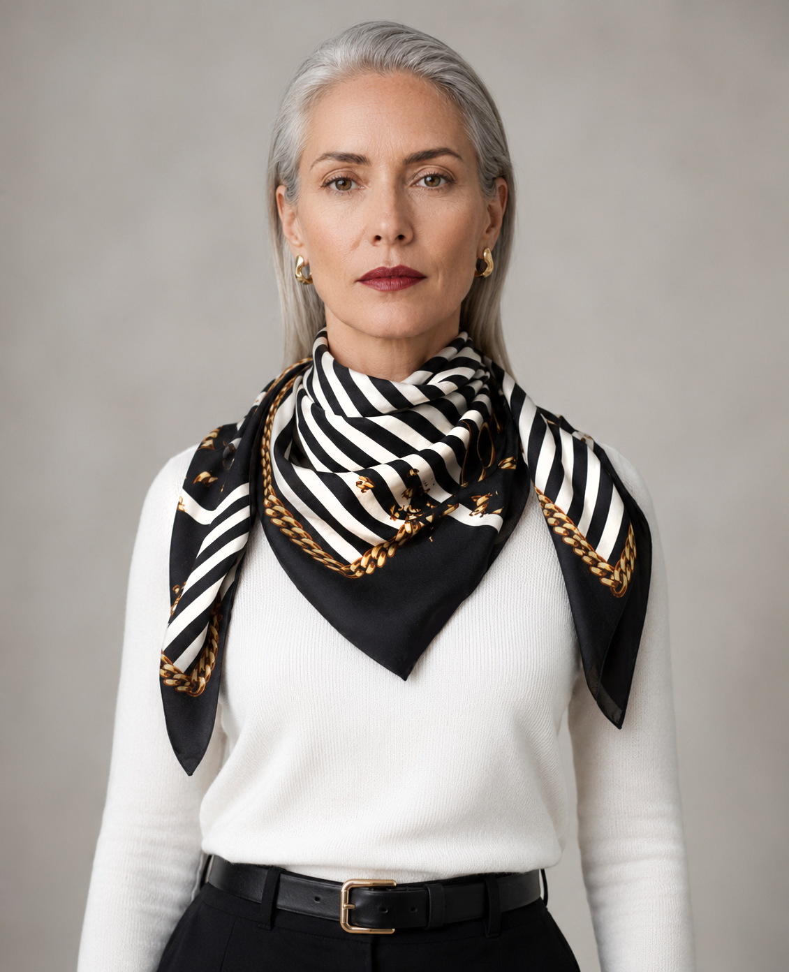 DESIGNER SILK SCARF BLACK AND WHITE STRIPES (1).png