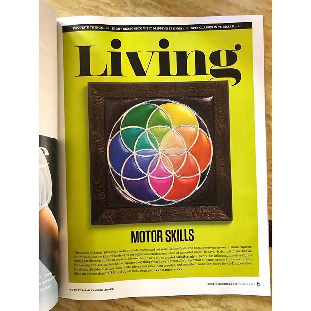 The website has been updated! It now includes upcoming events &amp; completed commercial art installations. More inventory will be added soon as well. Thanks again, @austin_monthly for the page in the March issue! #feelinggood #grateful #prettypretty