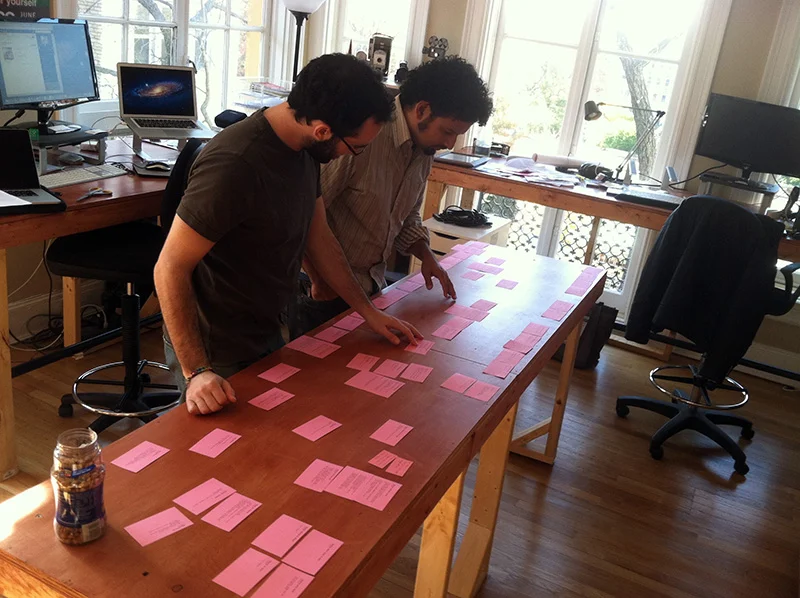 Brandon Kramer (left), director, 'City of Trees', with editor Edwin Martinez