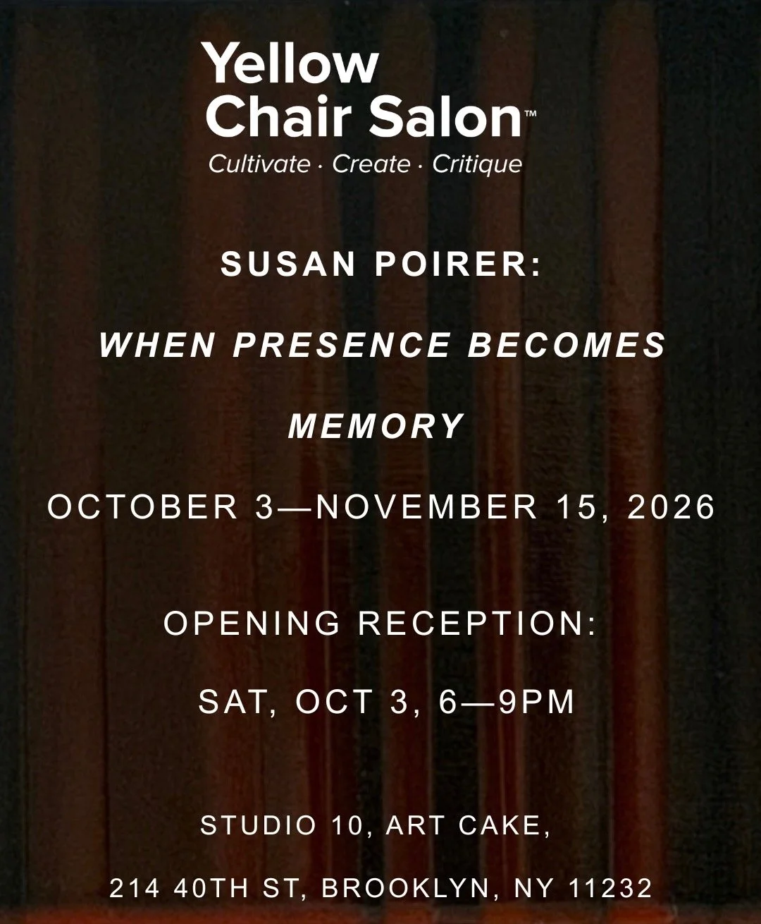 Susan Poirier: When Presence Becomes Memory