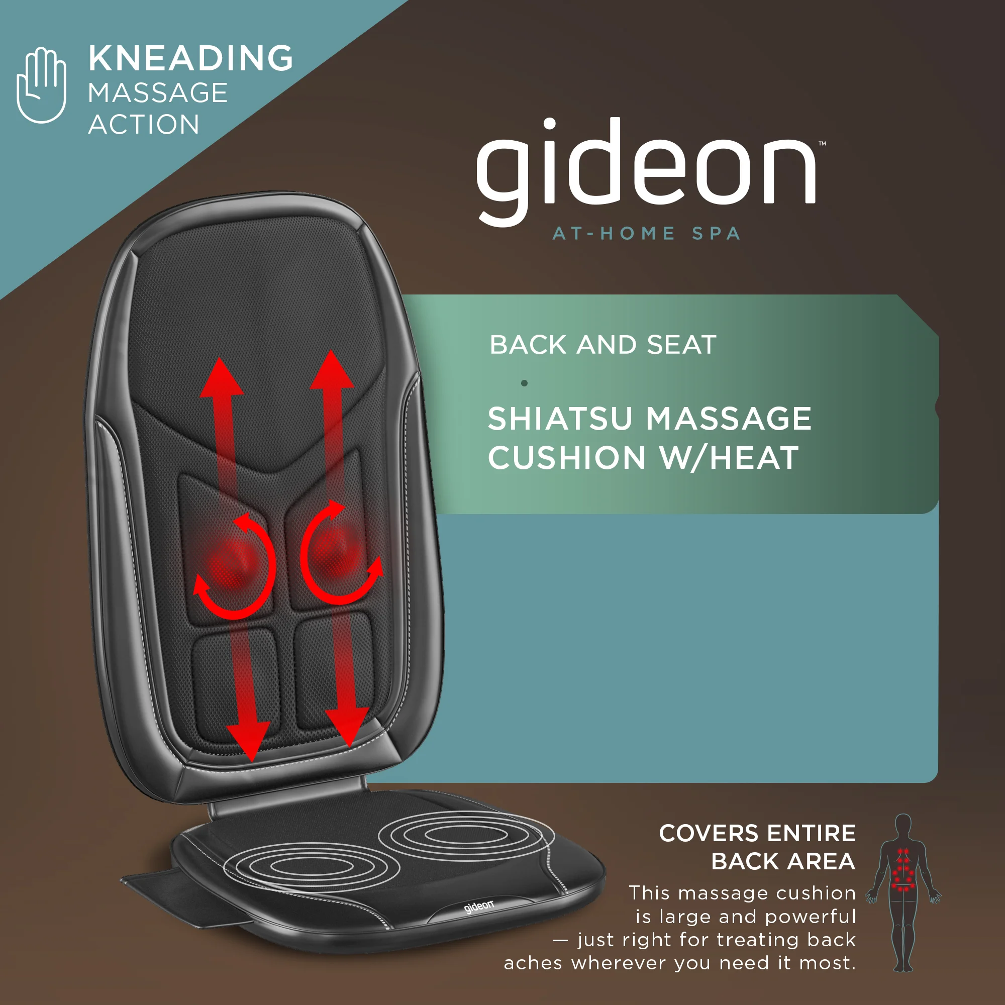 gideon at home spa back massager