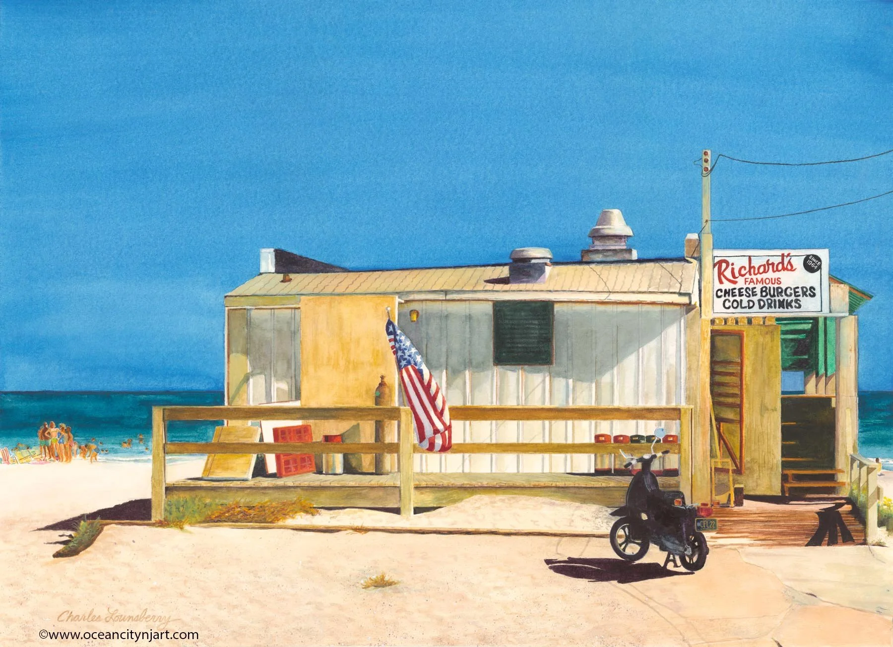 Richard's North Street Ocean City NJ -print from an original