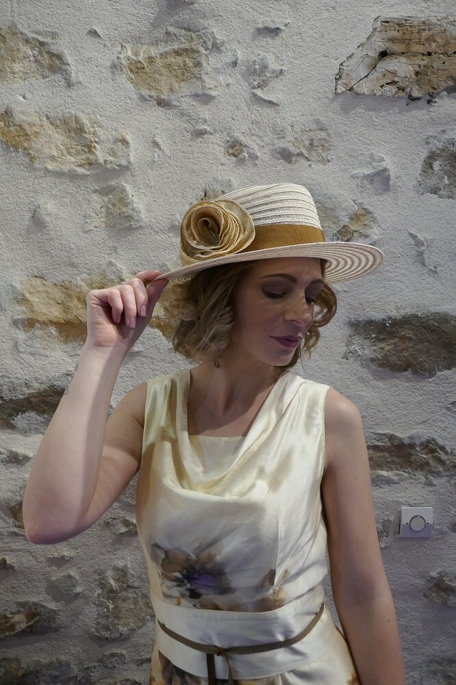 Coeur blanc chapeau bibi Love Mini coeurs chapellerie Collection Accessoires Chapeaux et casquettes Bibis et mini chapeaux 
