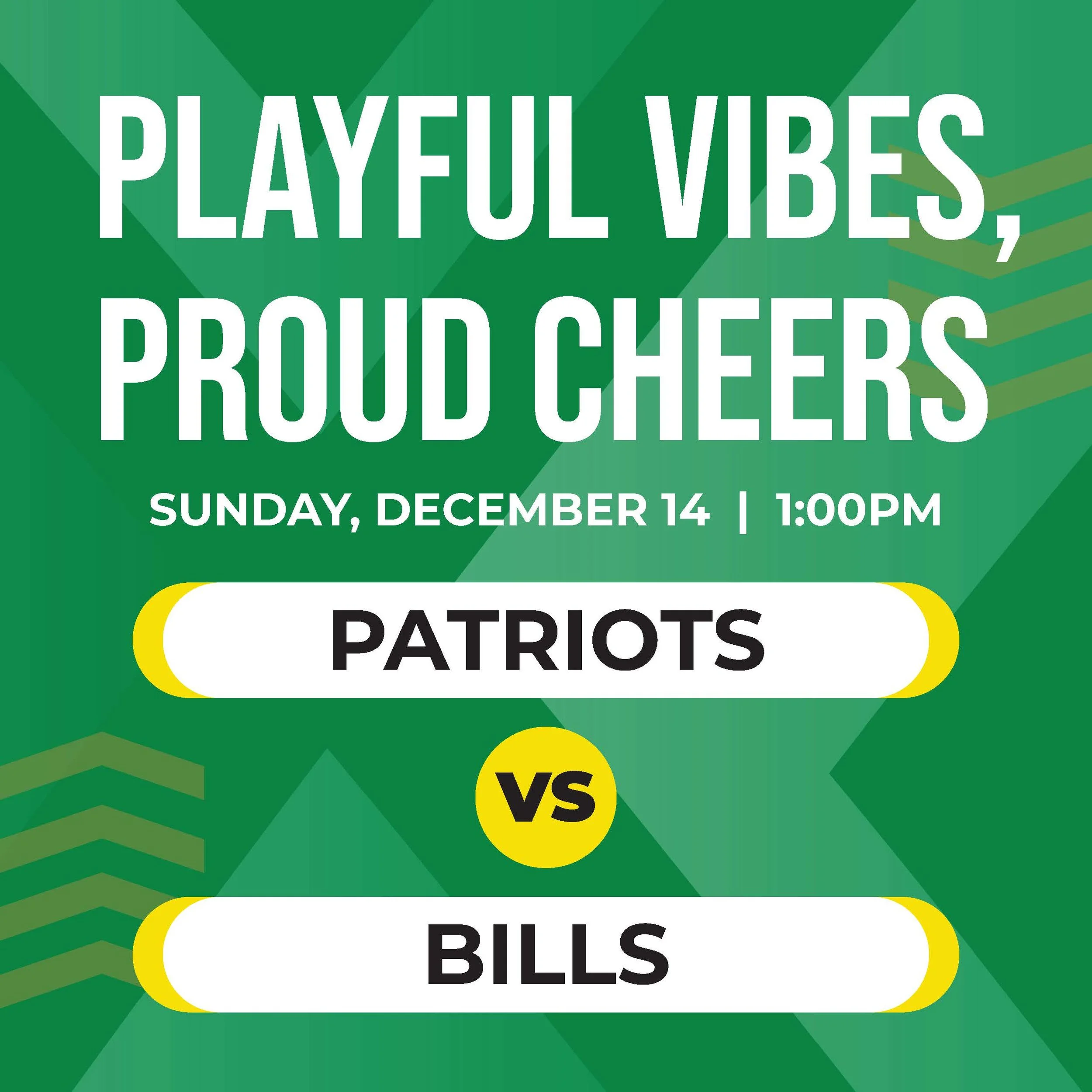 Sunday Football Fare: Patriots vs. Bills