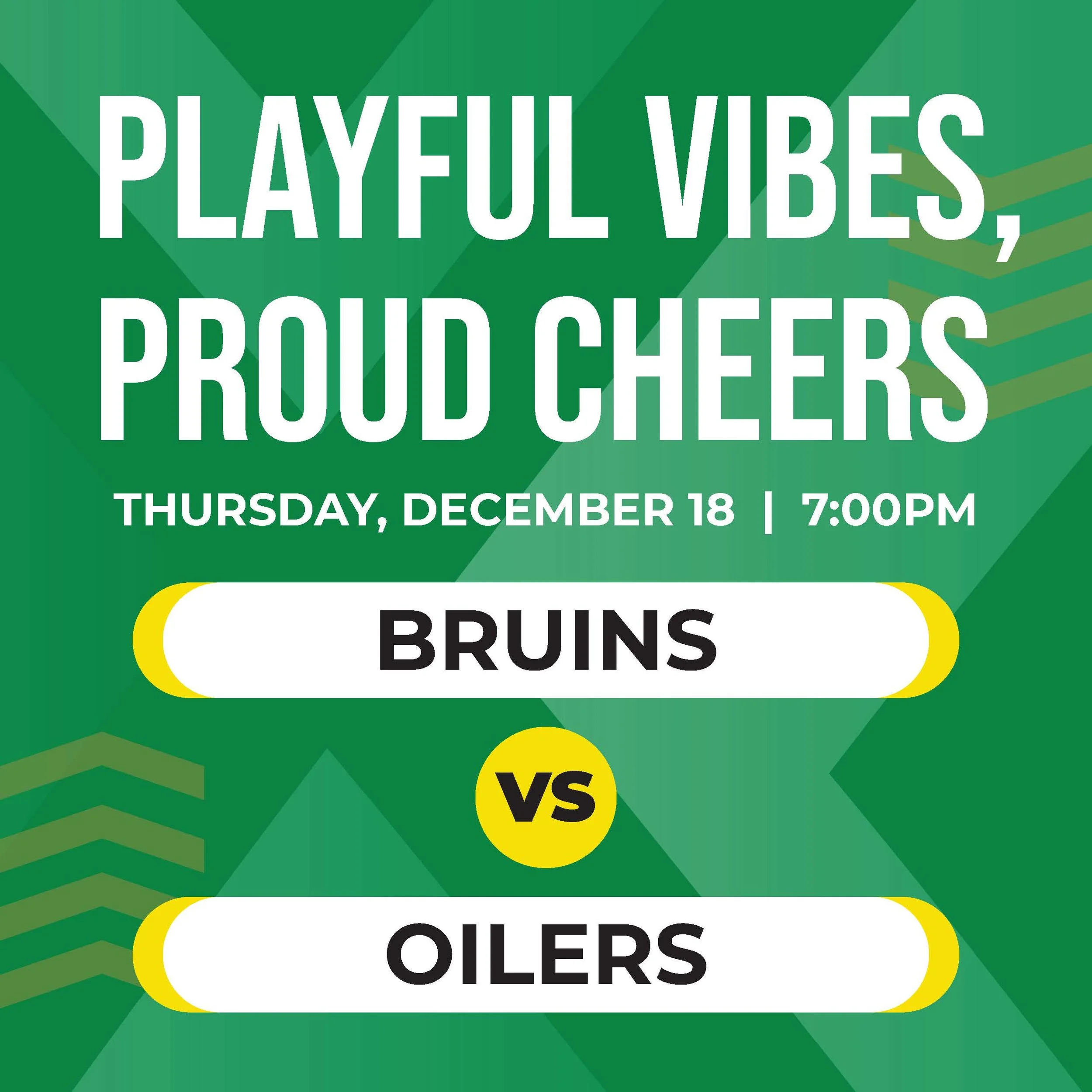 Food + Faceoffs: Bruins vs. Oilers