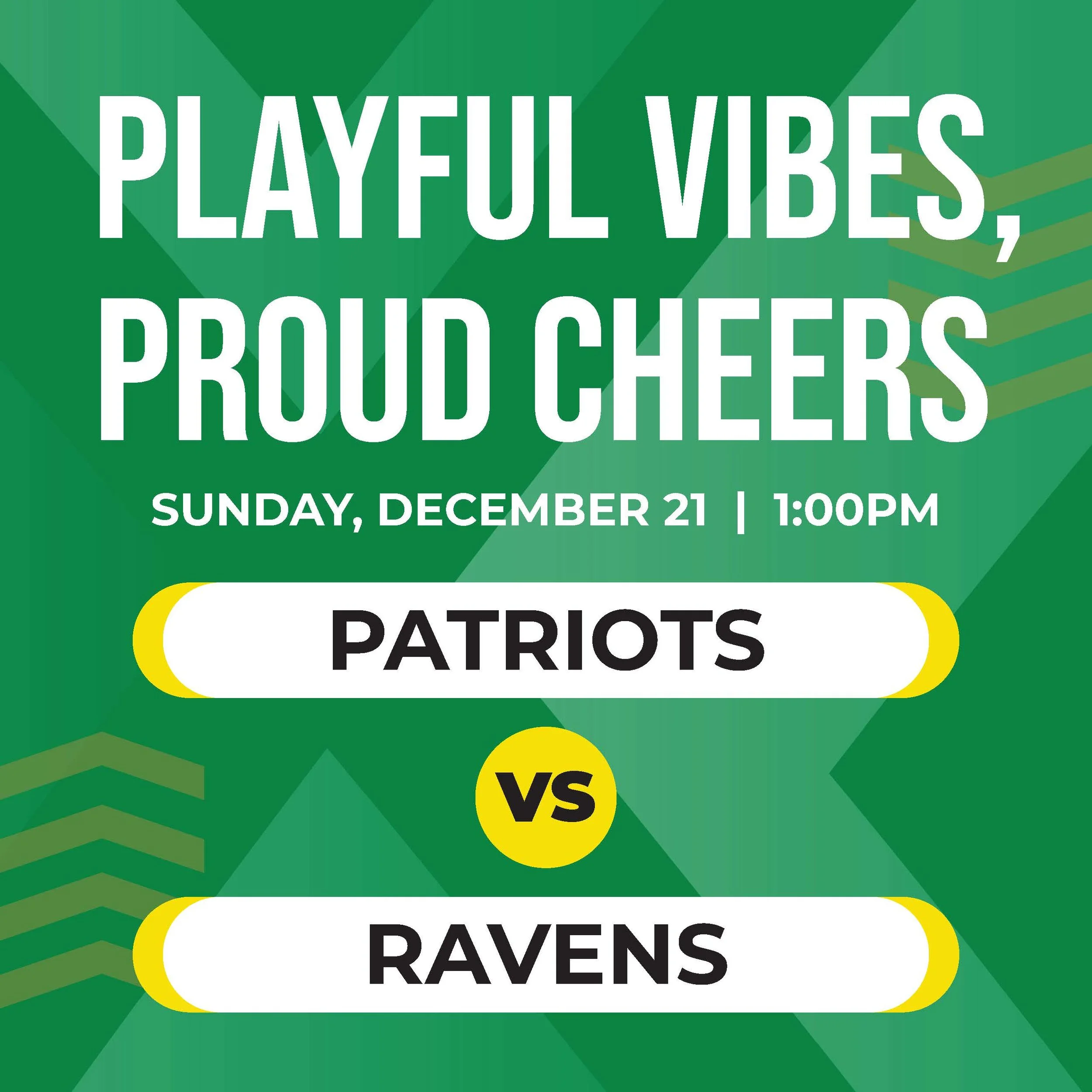 Sunday Football Fare: Patriots vs. Ravens