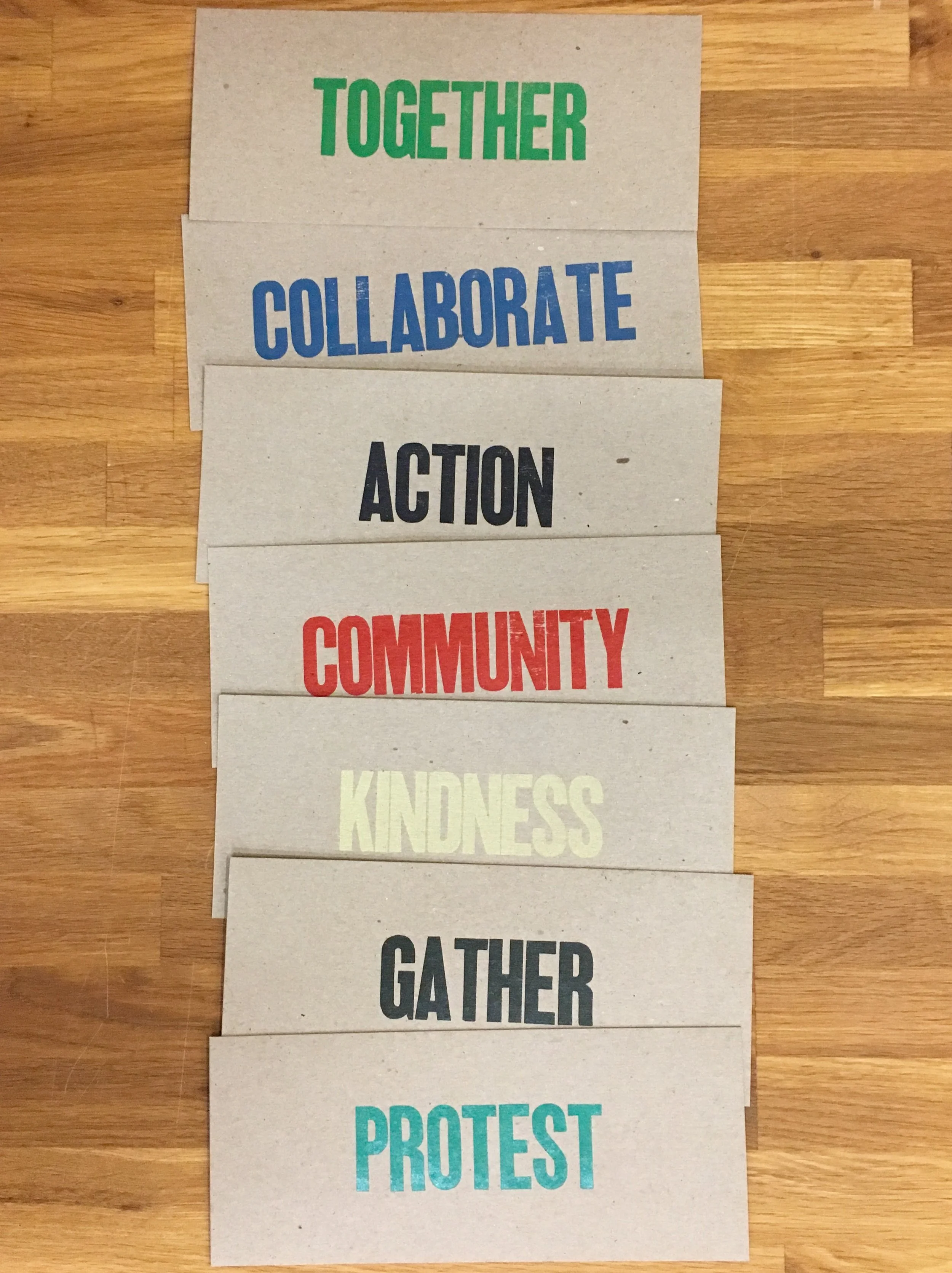 Action Word cards