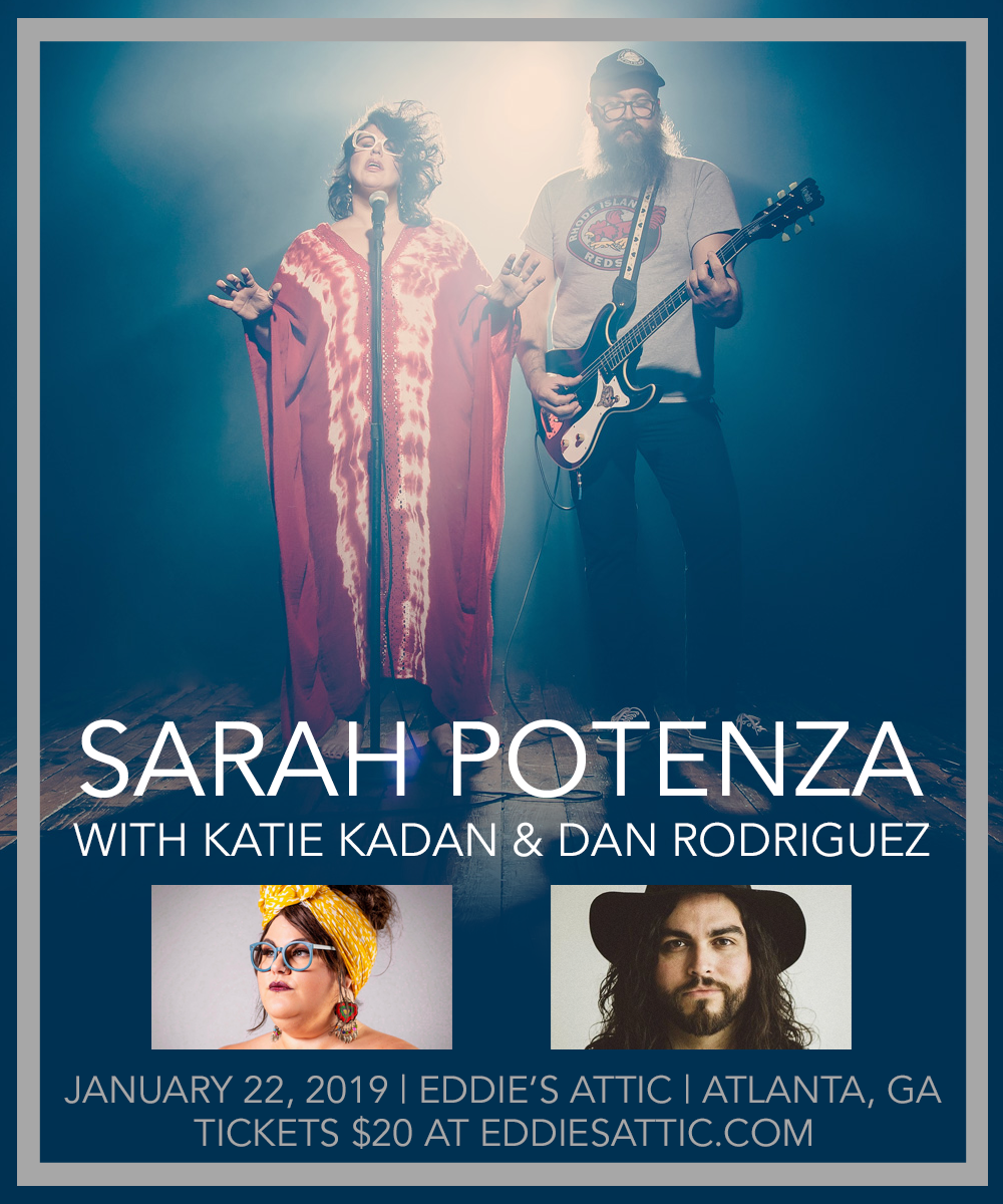 Tour flyer designed for recording artist and The Voice contestant Sarah Potenza