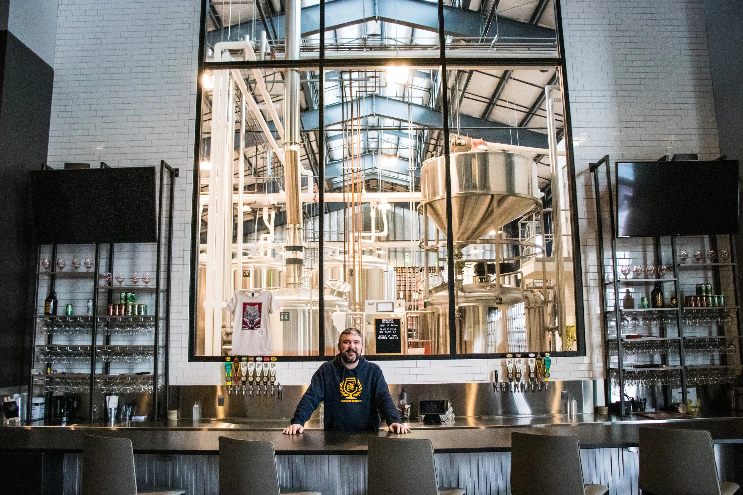 Crosstown Brewing Co in Memphis, TN, photographed on behalf of Christian Brothers University