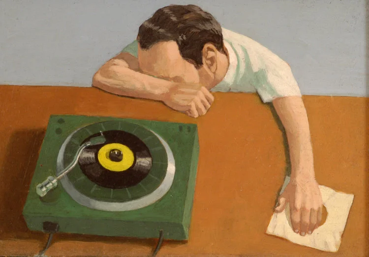 'The+Record+Player'+Acrylic+on+board+14cm+x+20cm.jpg