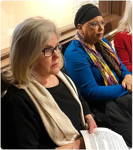 LWV members Dawn and Vivian