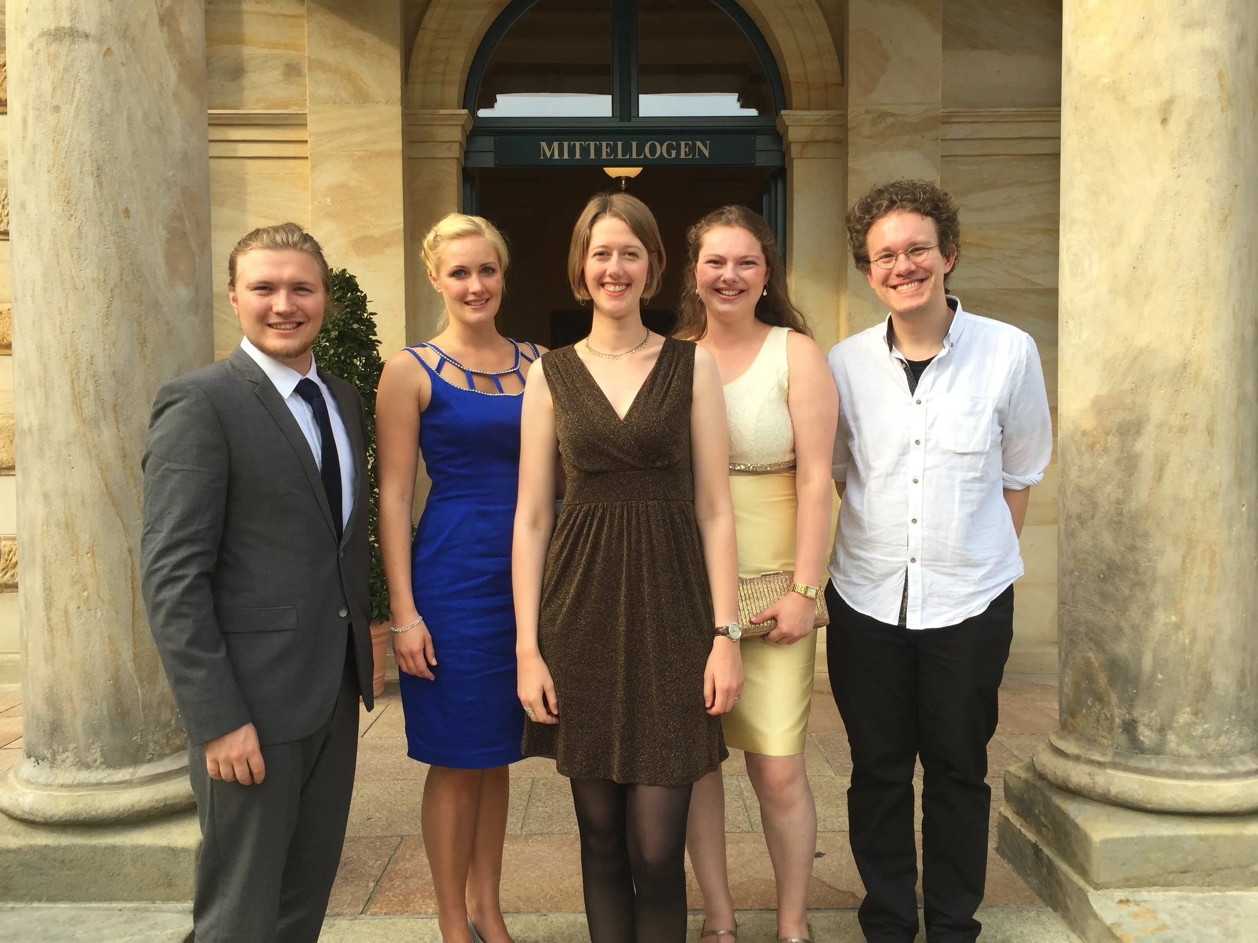 Von links nach rechts: Matthias Hoffmann, Katharina Borsch, Lina Hoffmann, Anna Lautwein, Jakob Cizmarovic