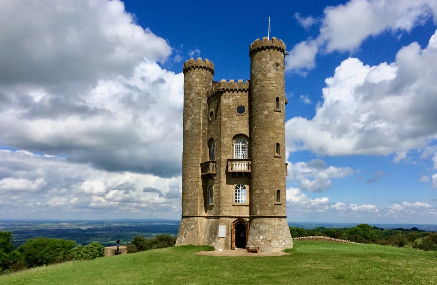 Broadway Tower, a few miles from where Kirk lives. 