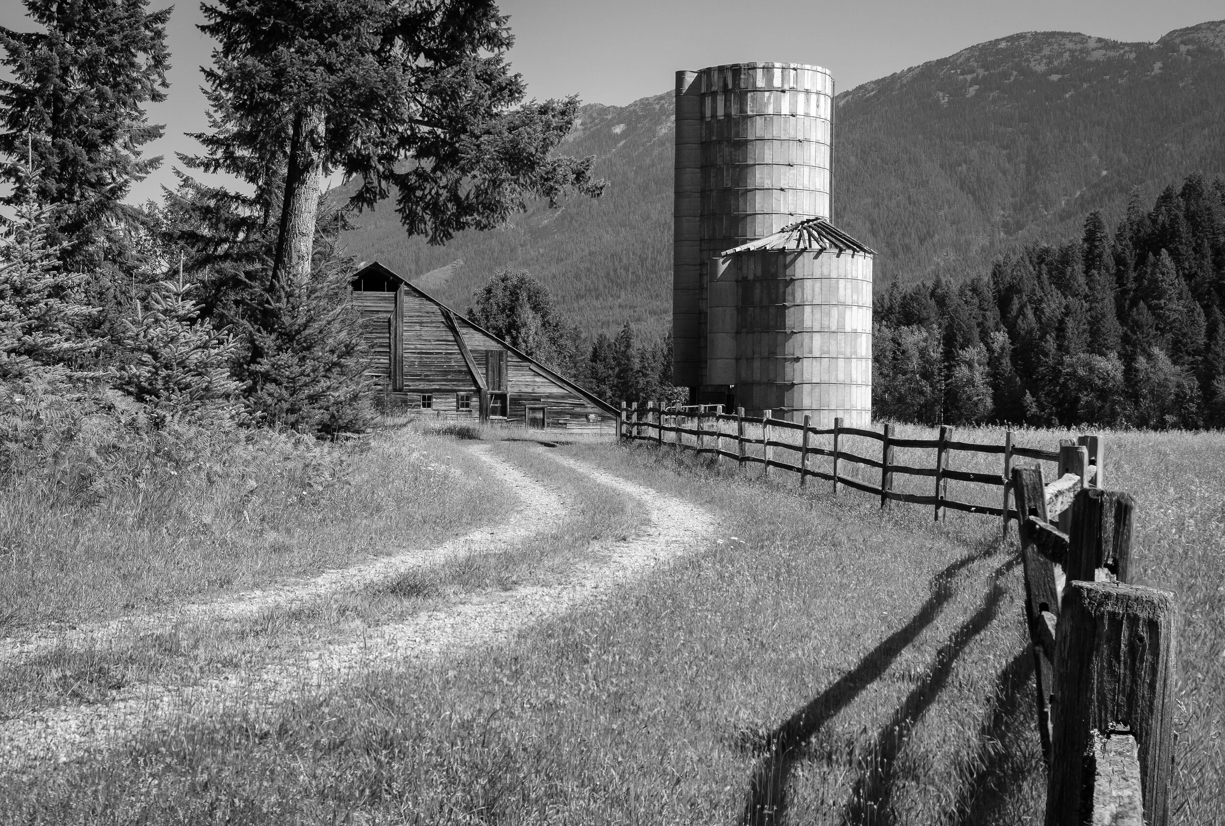 Barn and Fence Focus-stacked from the next two images. Camera: Fujifilm X-T3 Shutter speed: 1/250 sec Aperture: f/8 ISO: 160 Photo: Jeff Carlson