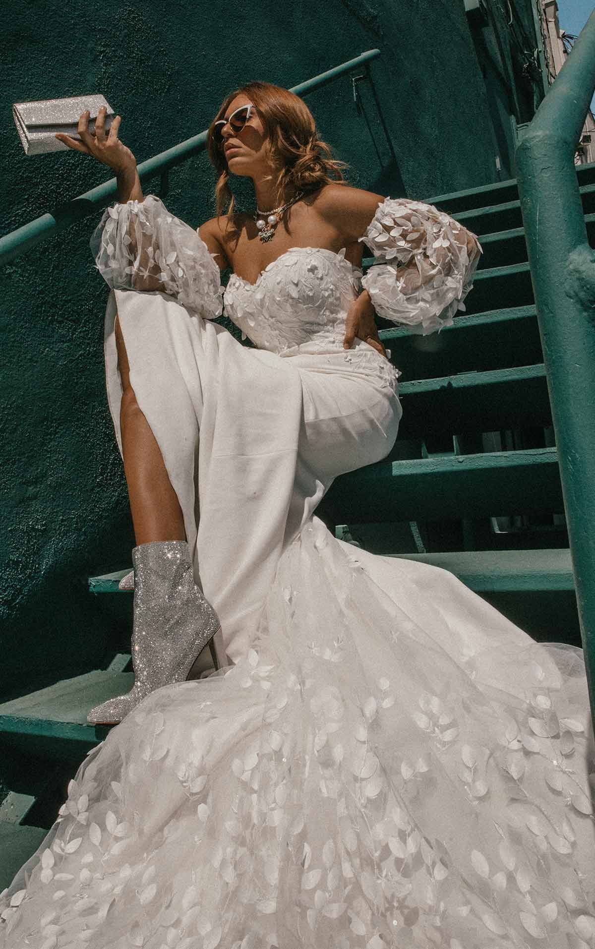 bohimian wedding dress