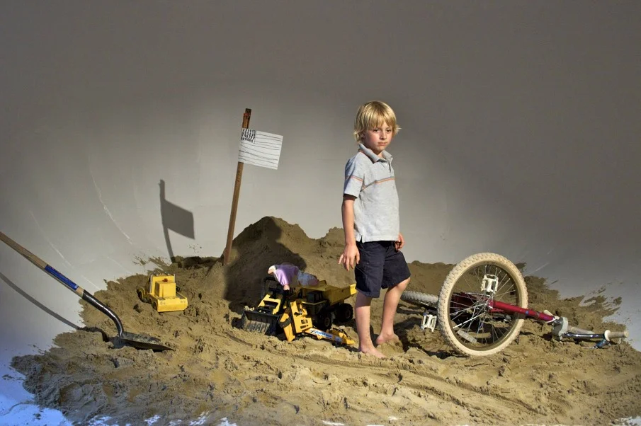 Sandbox with Boy -