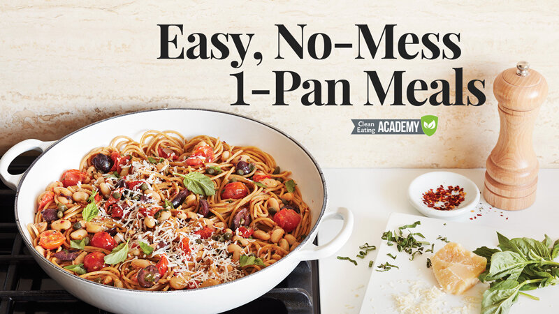 Easy, No-Mess, One-Pan Meals: A class with Beth Lipton from  the Clean Eating Academy by Clean Eating Magazine | Didn't I Just Feed You, a food podcast for parents (even the ones who hate to cook)