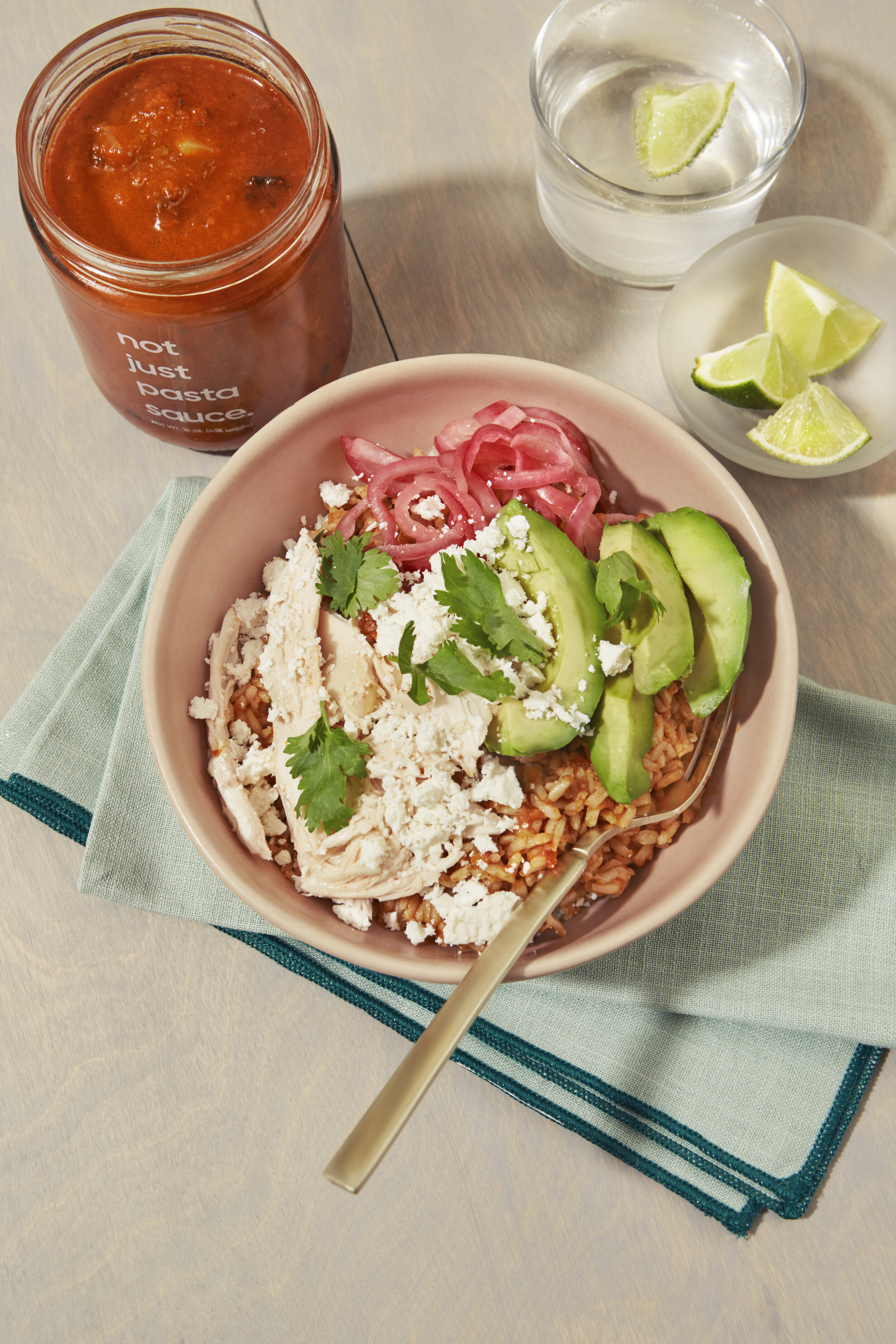 Chipotle Chicken Burrito Bowls using Not Just sauce! | Didn't I Just Feed You [sponsored]