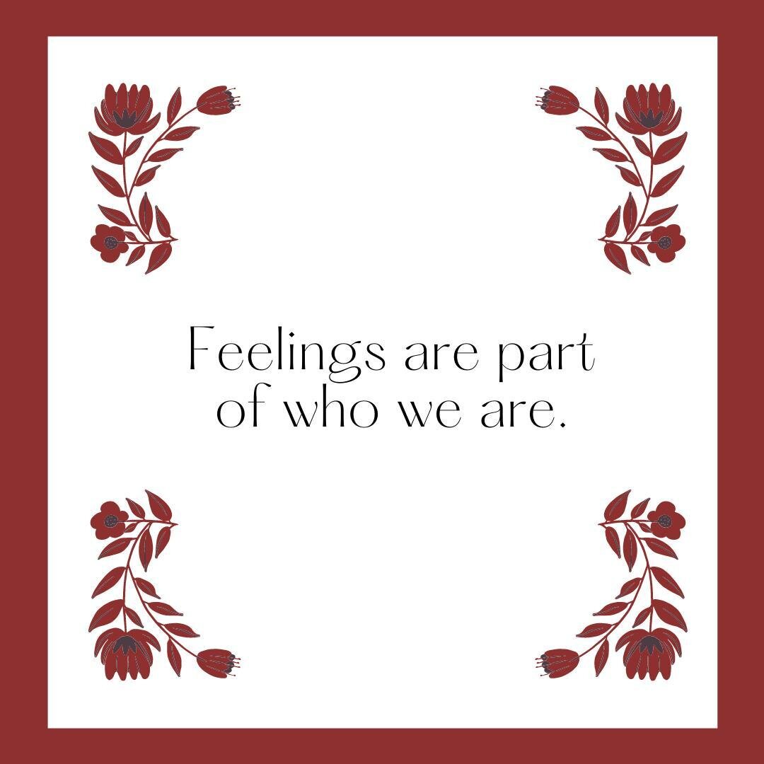 There&rsquo;s really no &ldquo;should&rdquo; or &ldquo;should not&rdquo; when it comes to our feelings. When we start to look at our feelings as part of who we are, we find it easier to make constructive choices about how those feelings affect us.⁠
⁠