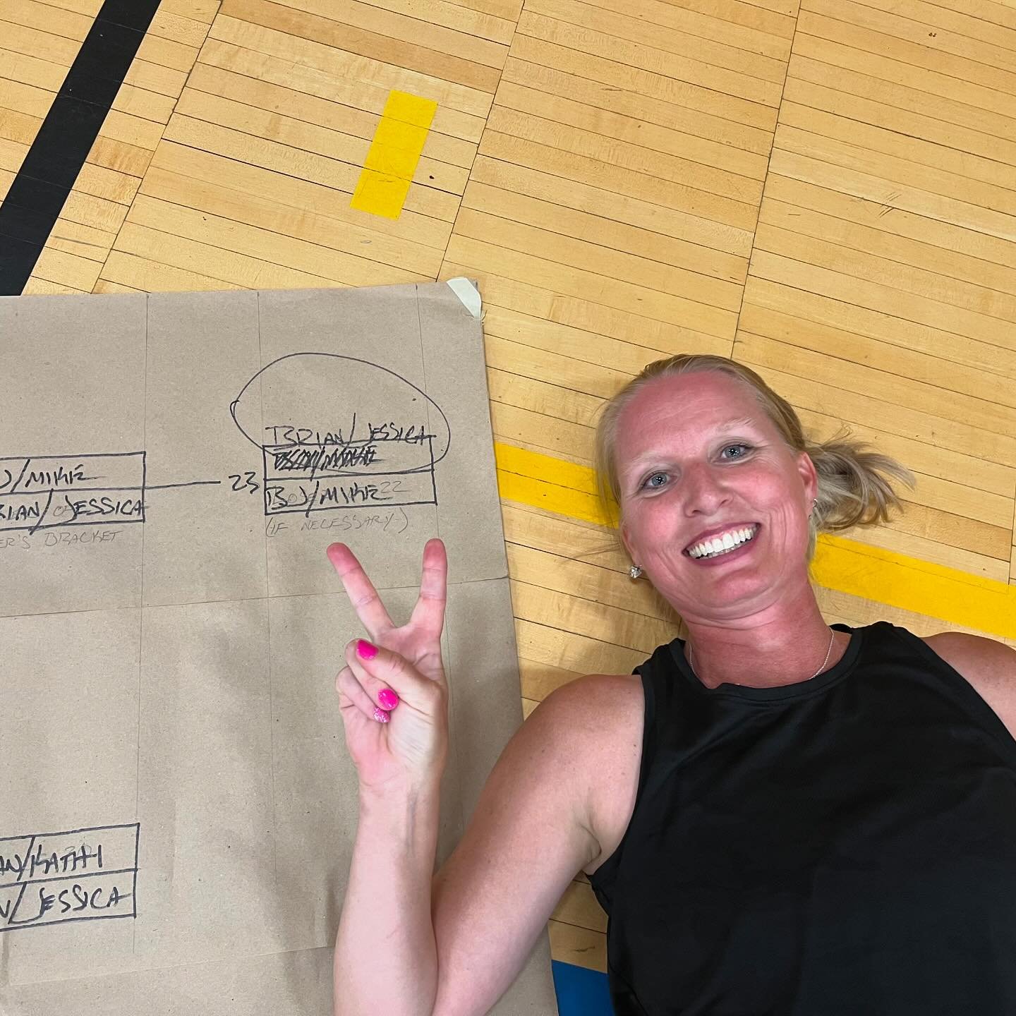 Ahhh&hellip;league champions in our pickleball league. It was an exhausting night coming back to win our league from the losers bracket, but so much fun! 

#pickleball
#mnpickleball 
#pickleballleague 
#leaguechampions 
#engagepickleball 
#engagepick