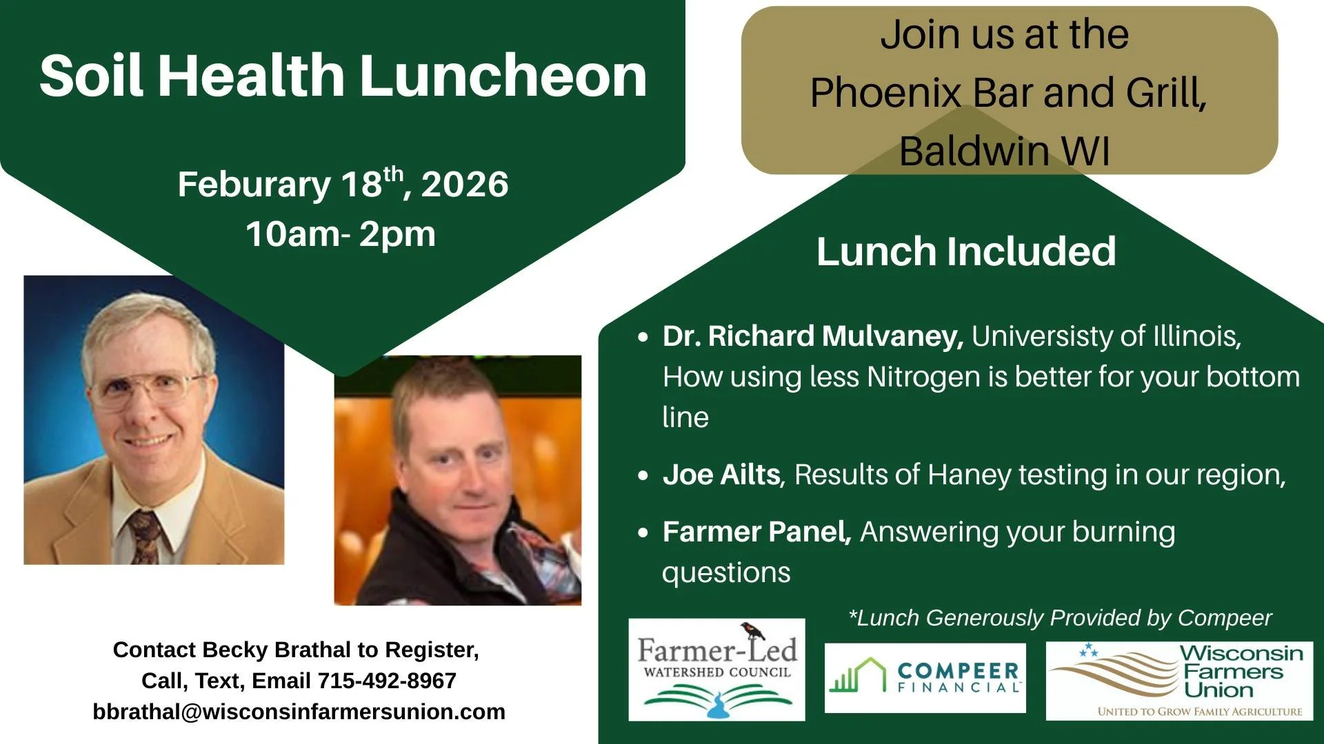 Wisconsin Farmer-Led Regional Soil Health Luncheon