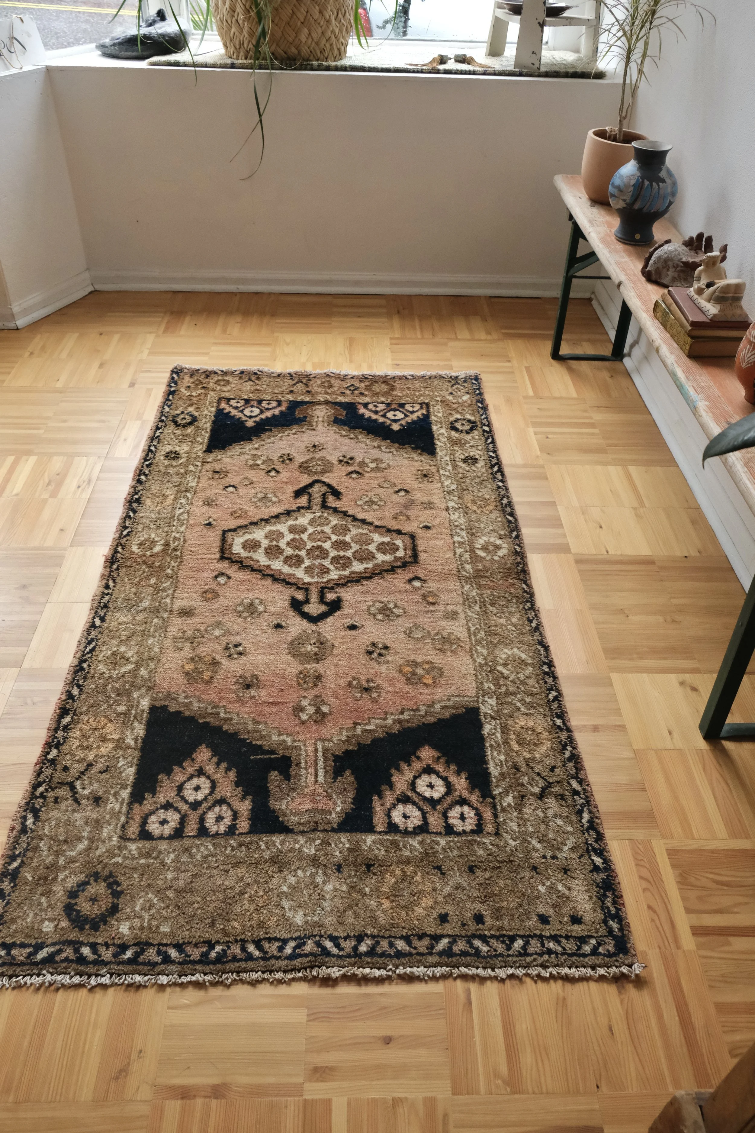 vintage rugs as doormats
