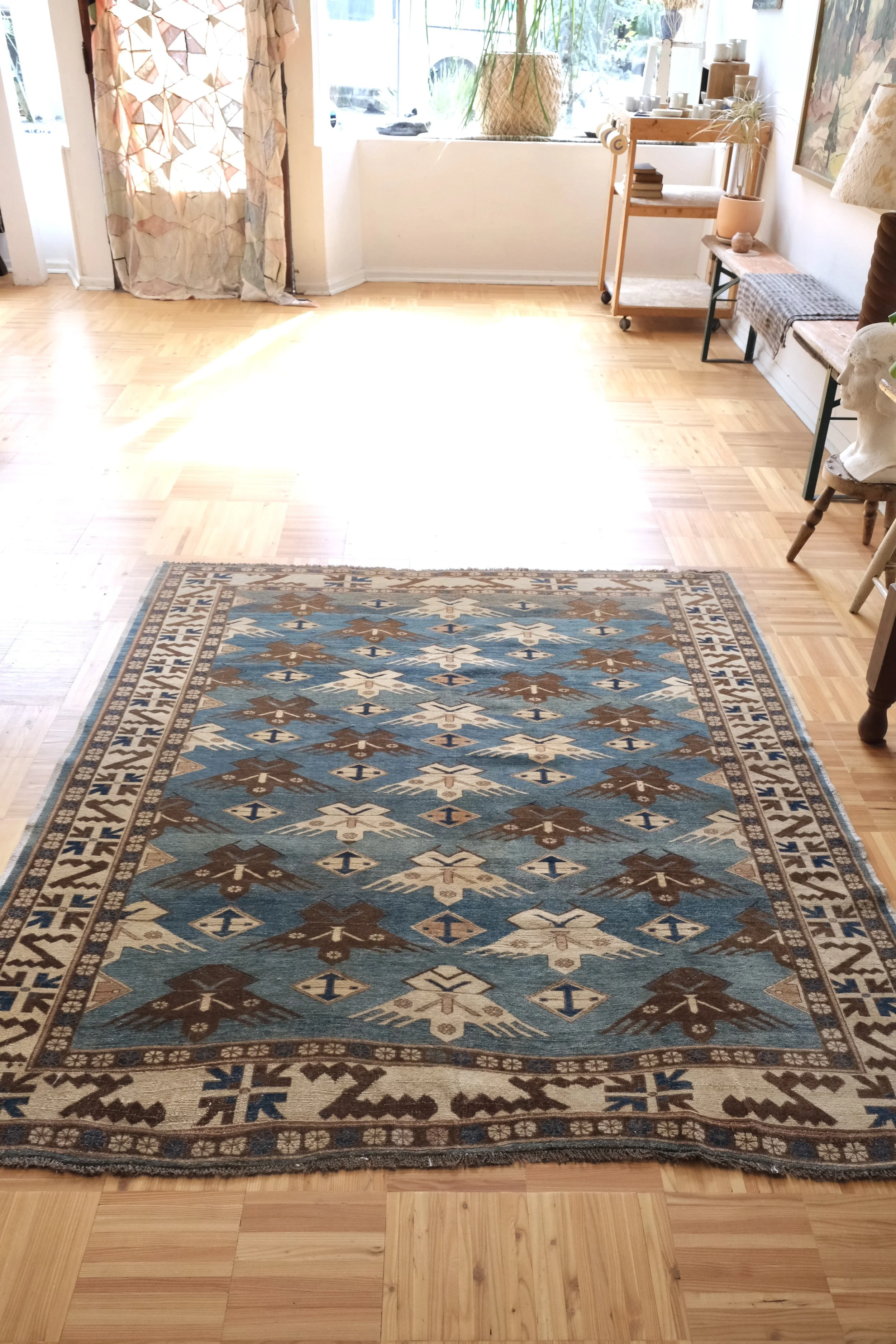 vintage square rugs