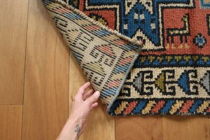 vintage Turkish tribal rug, 5'0