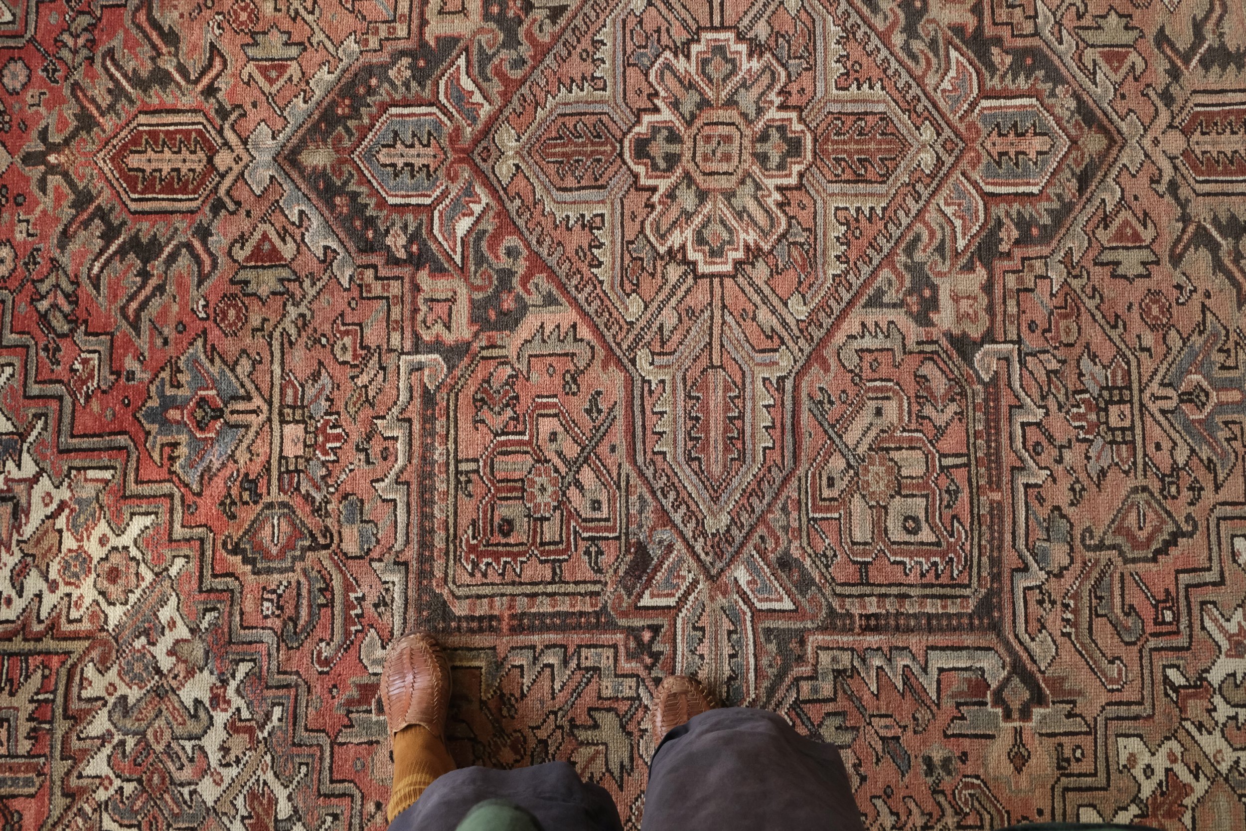 overhead photo of central medallion