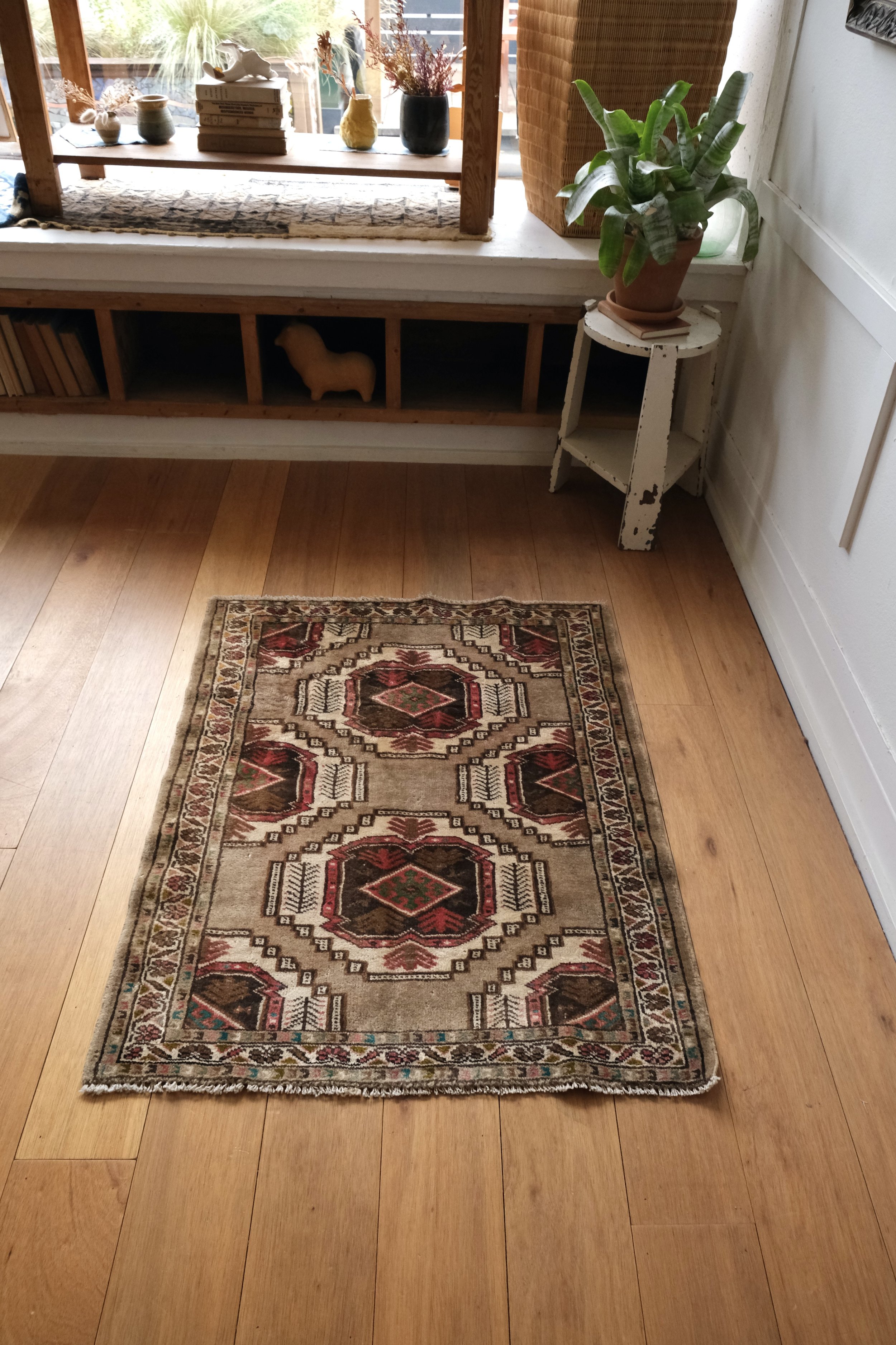 the balouch rug in the studio