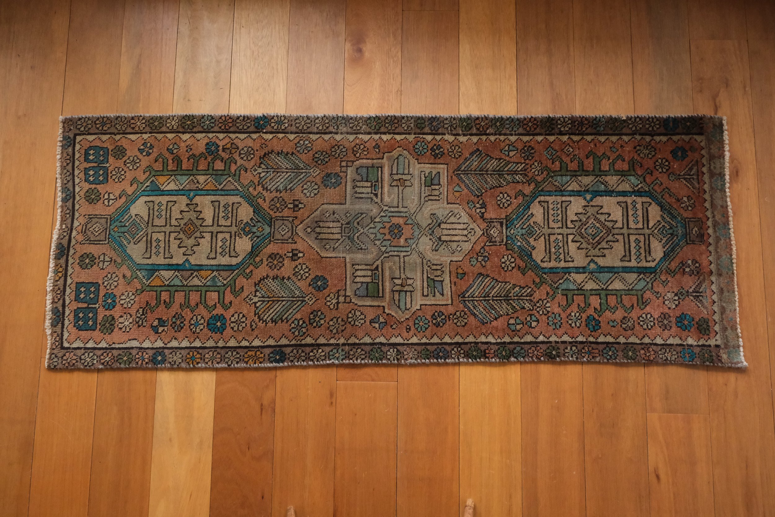 the rug is slightly non rectangular