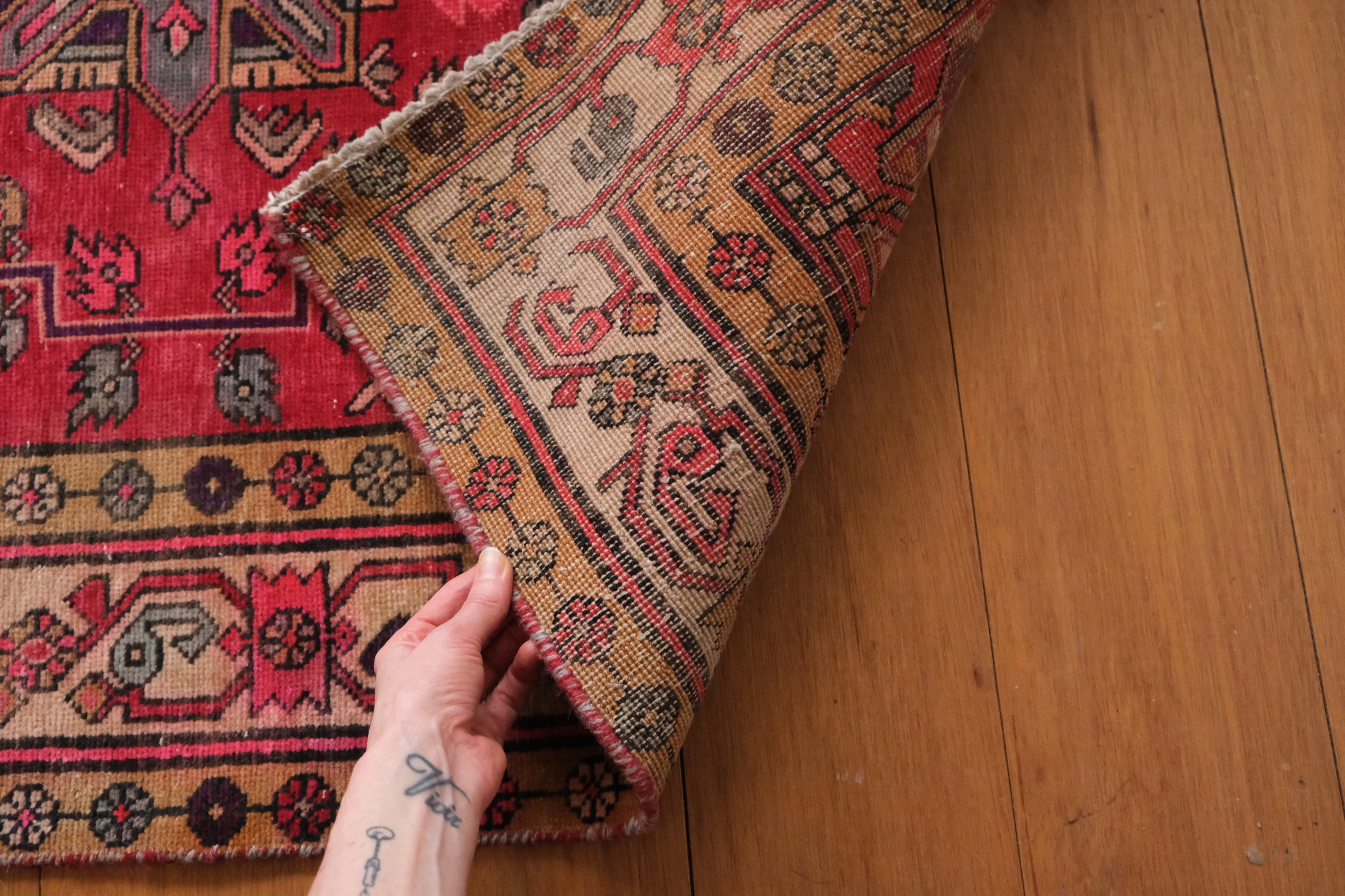 the backside hand knotted quality