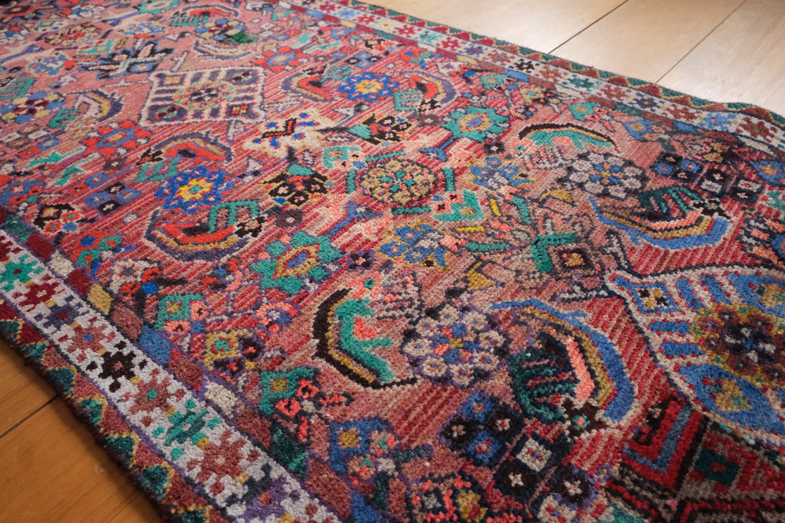 the pile of the rug