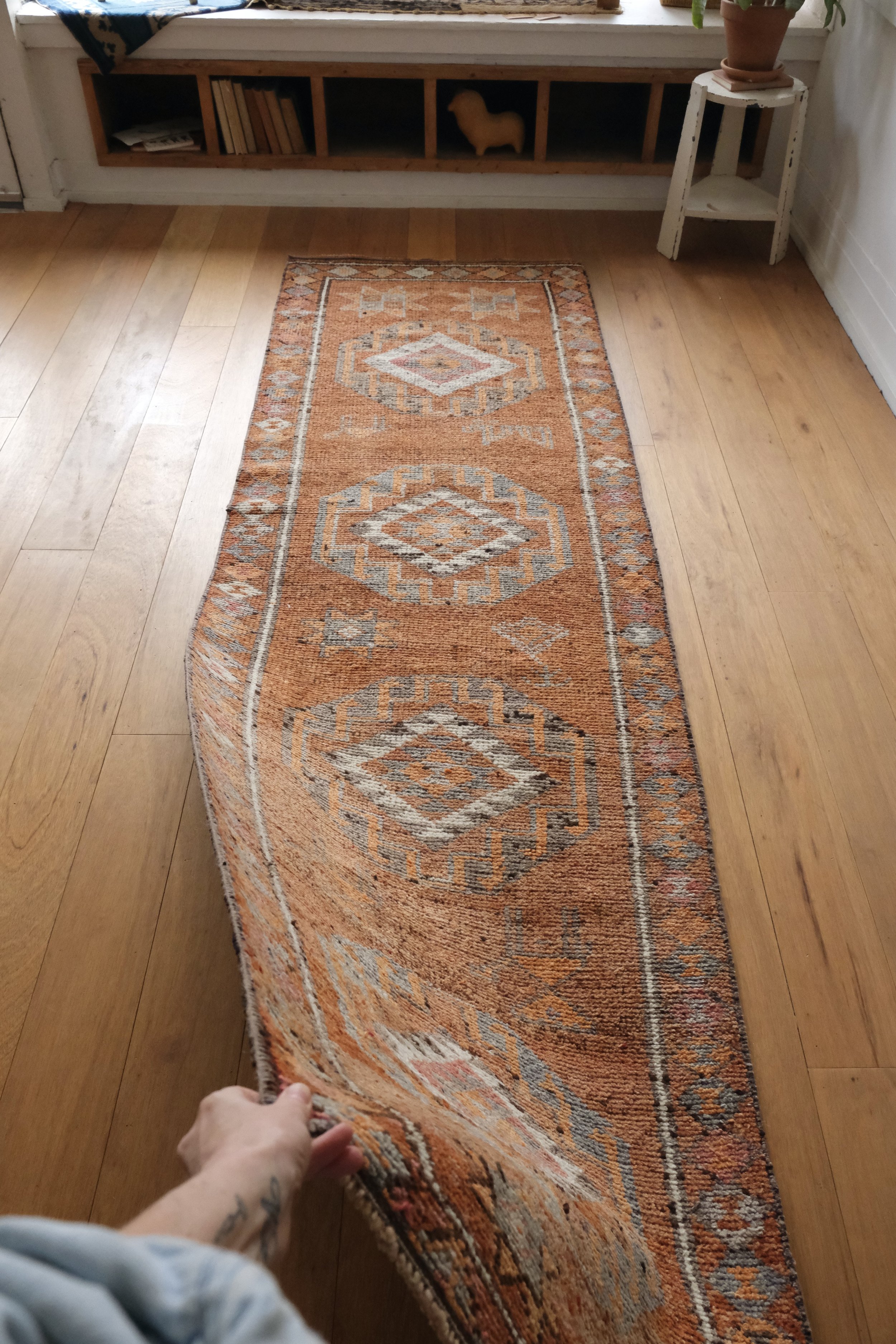 vintage turkish runner rug