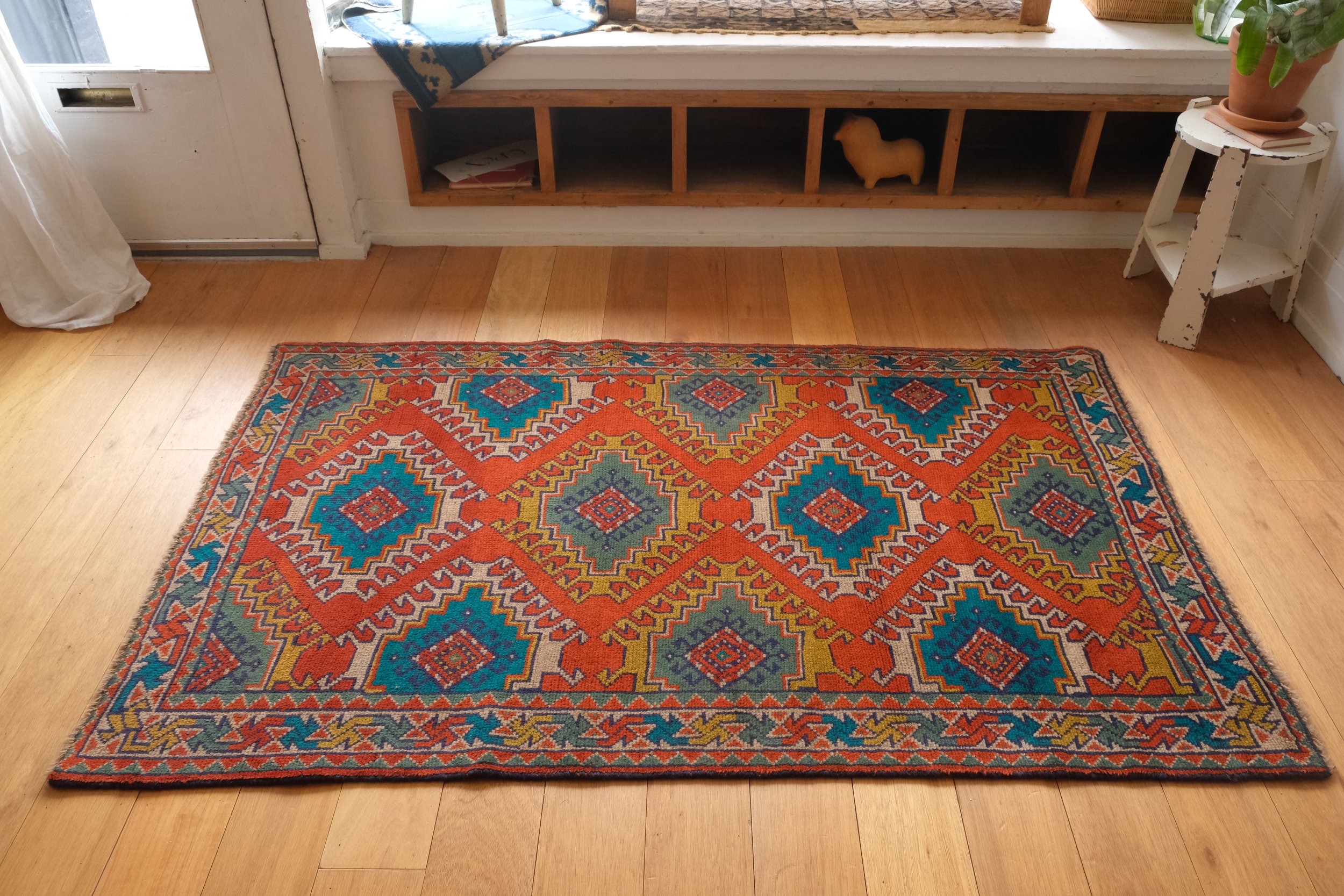 vibrant color rug