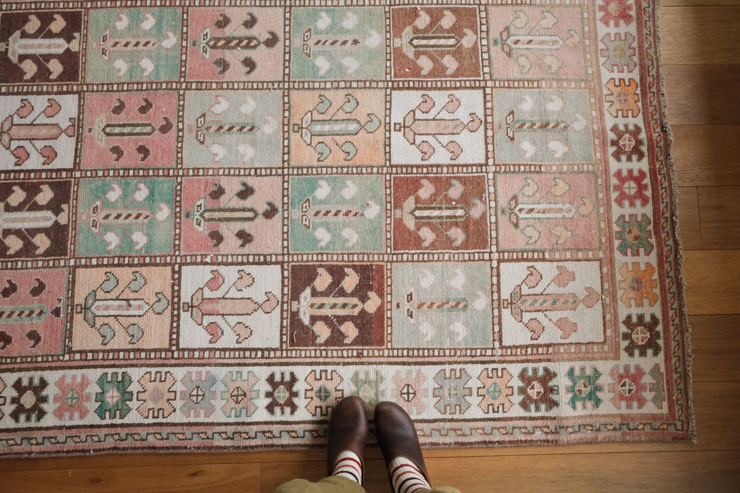 vintage panel rug