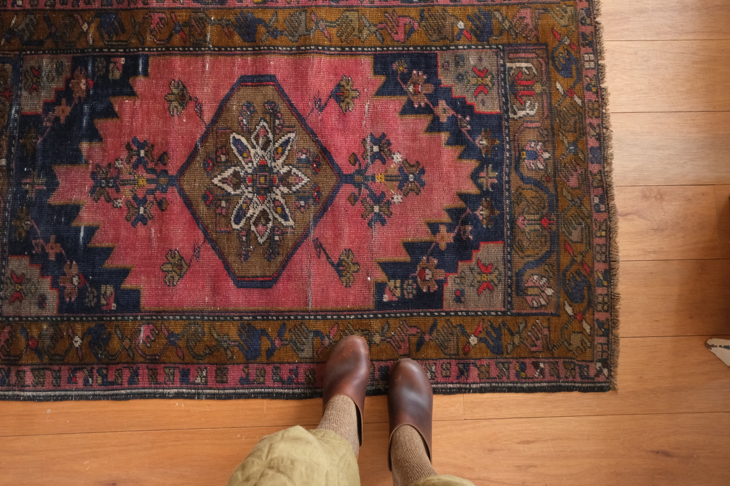 vintage turkish tribal rug