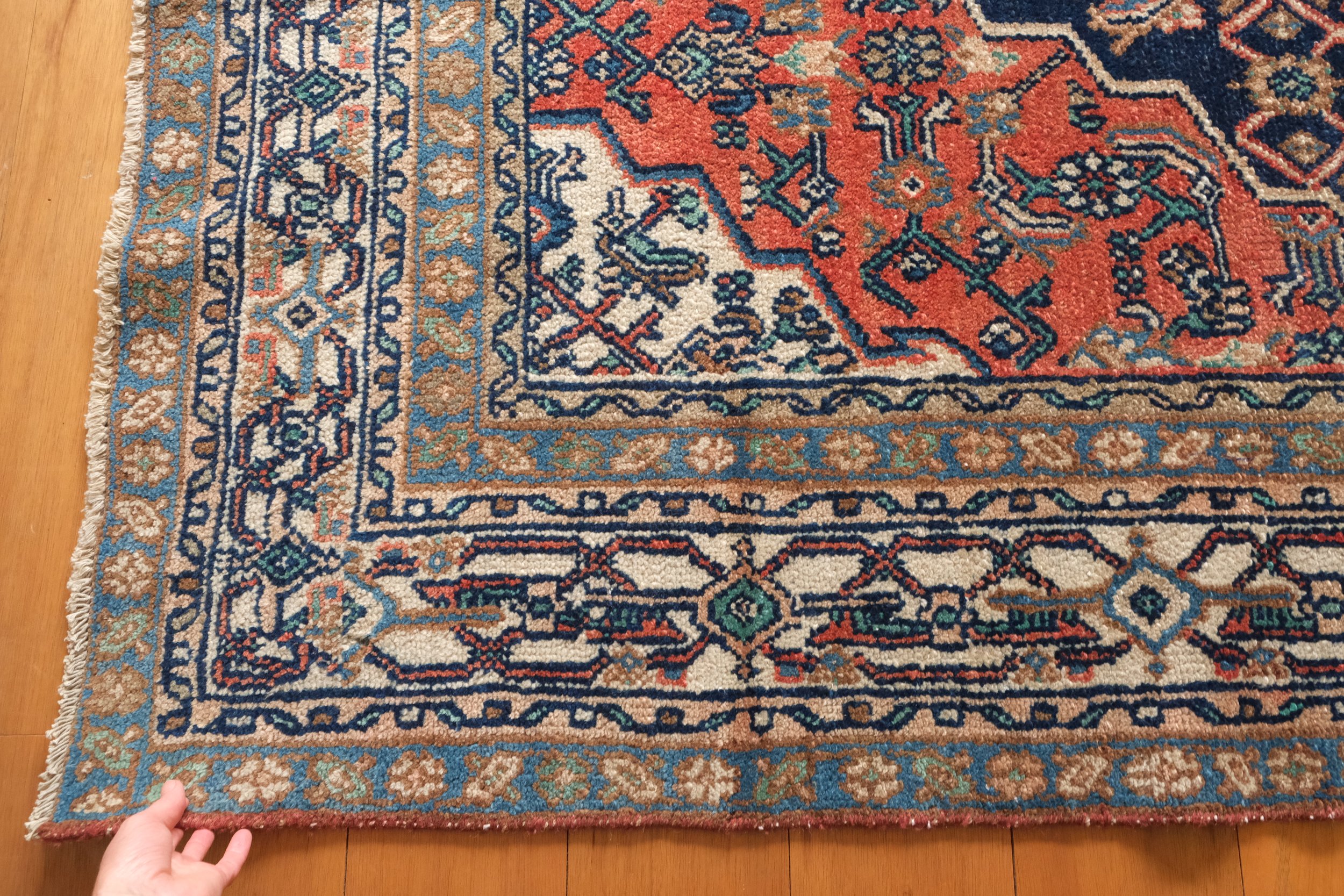 colorful vintage rug