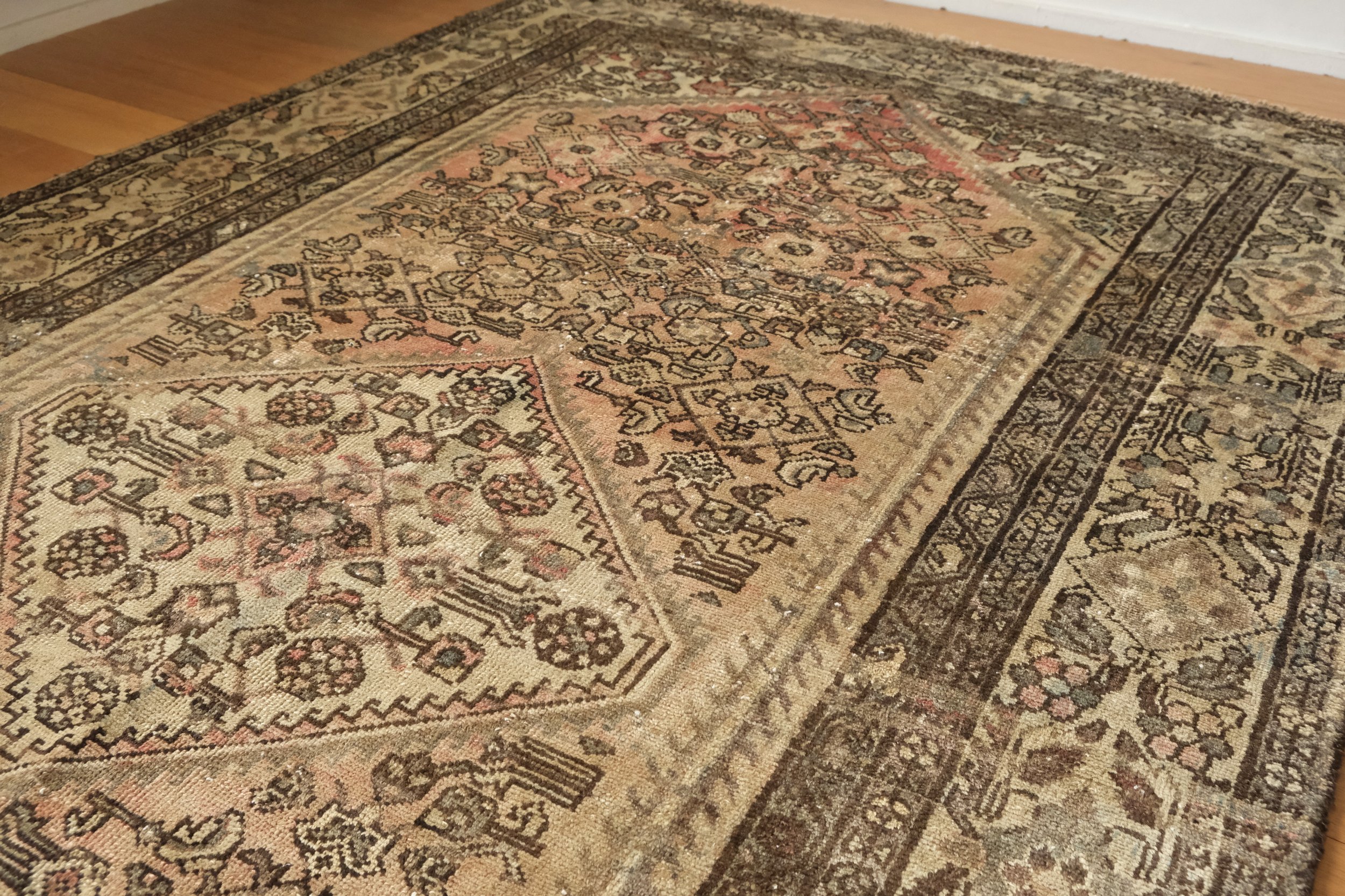 neutral vintage rug