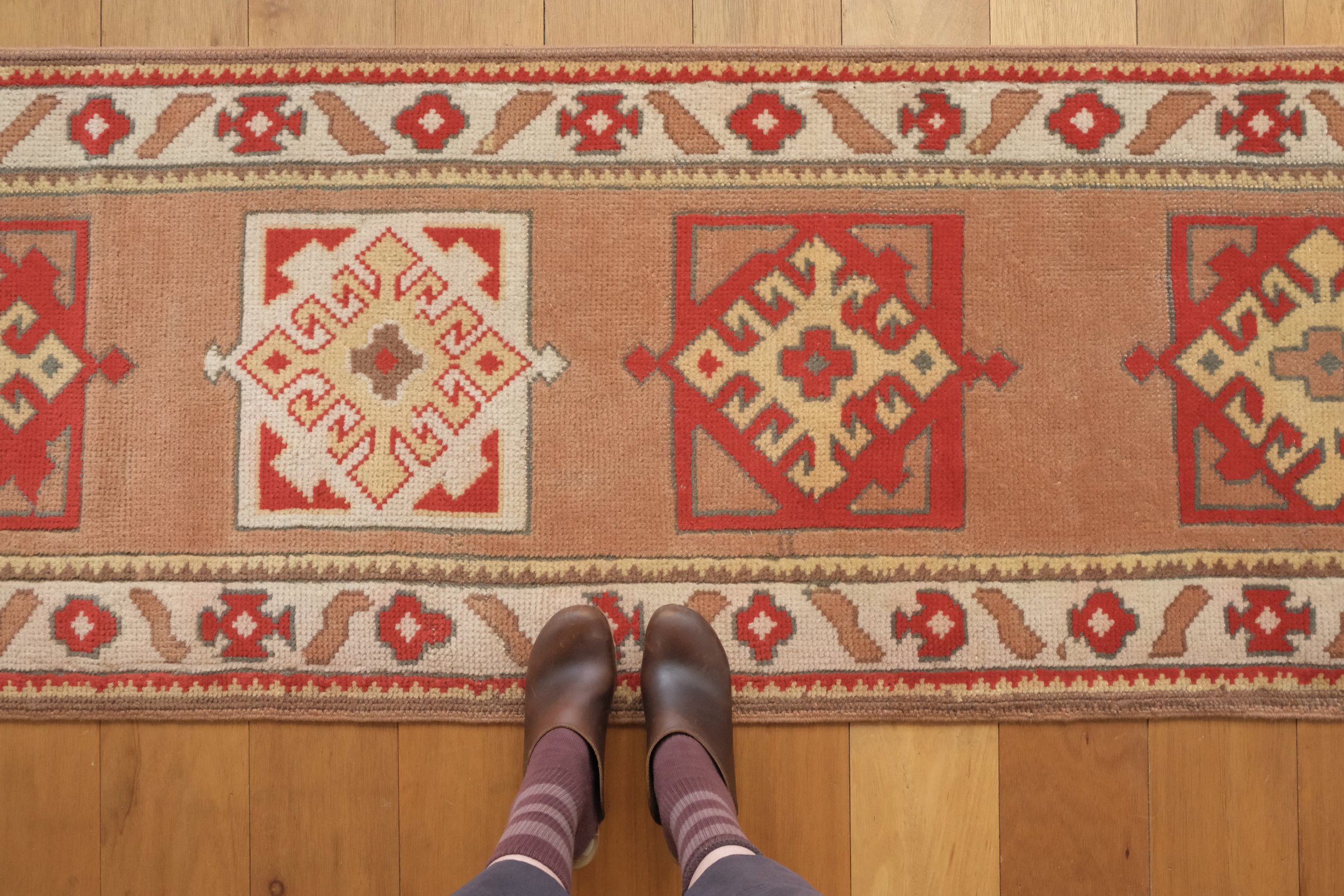 narrow vintage runner rug