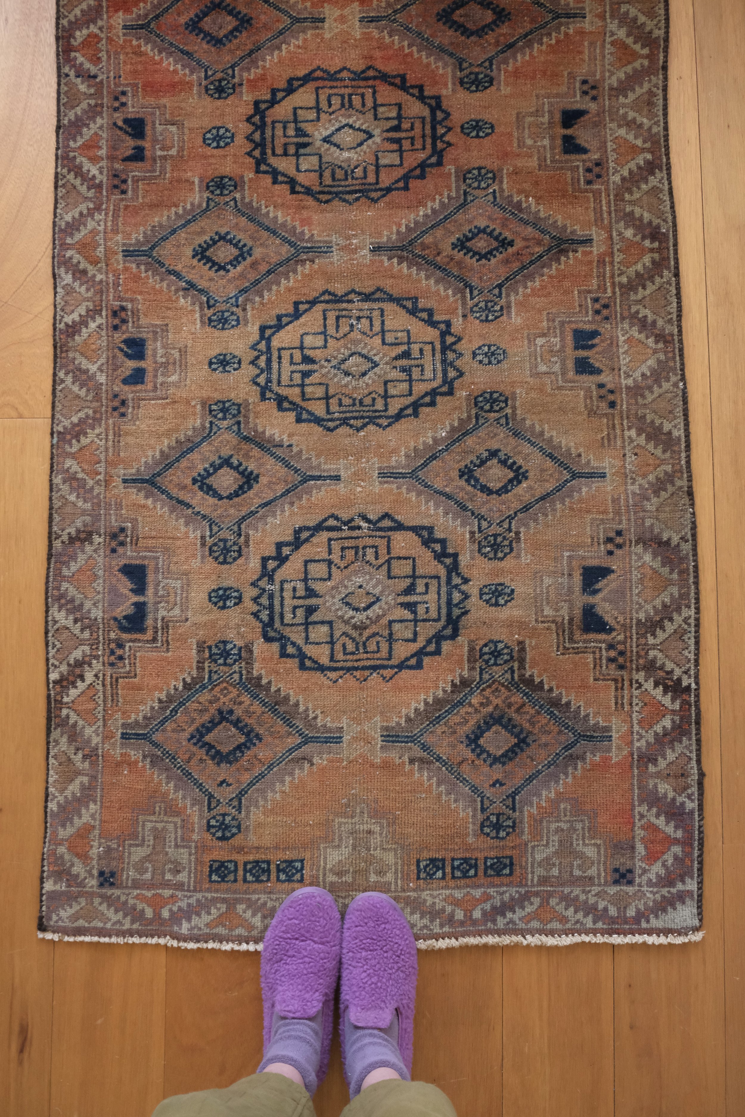 vintage geometric rug