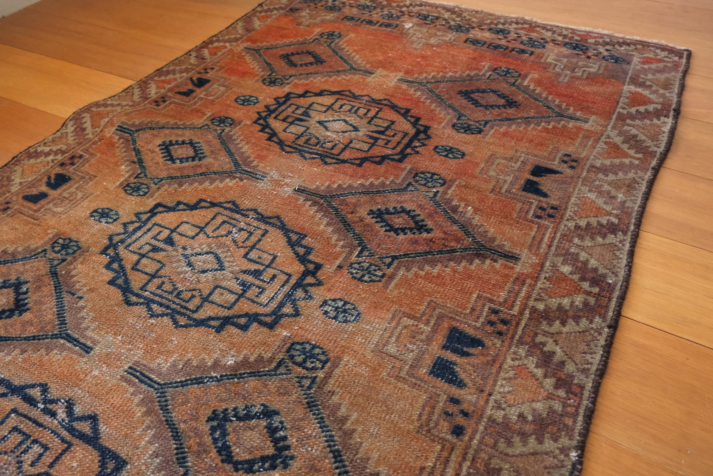 vintage earthy rug